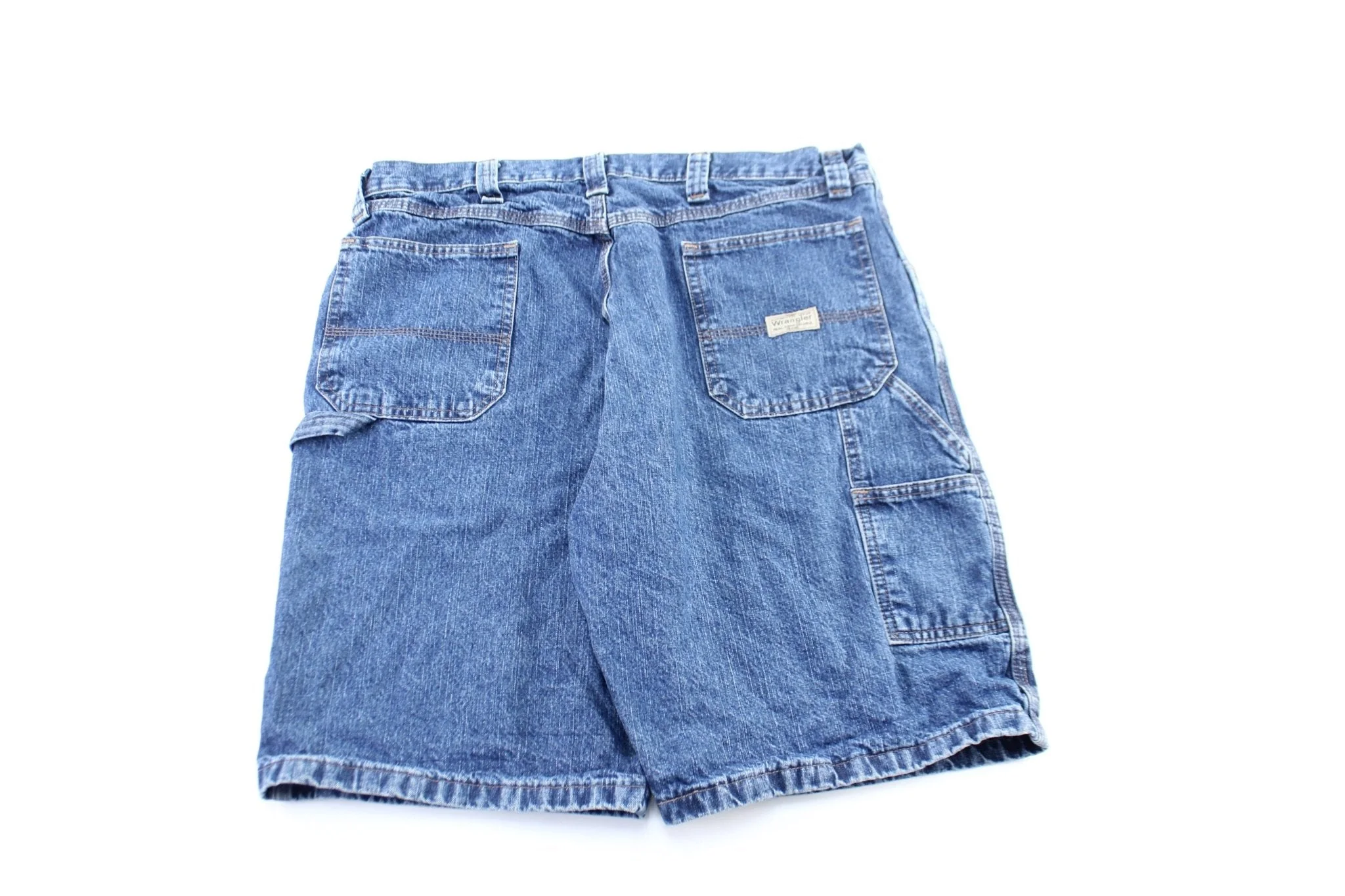 Wrangler Dark Wash Denim Shorts - Image 2