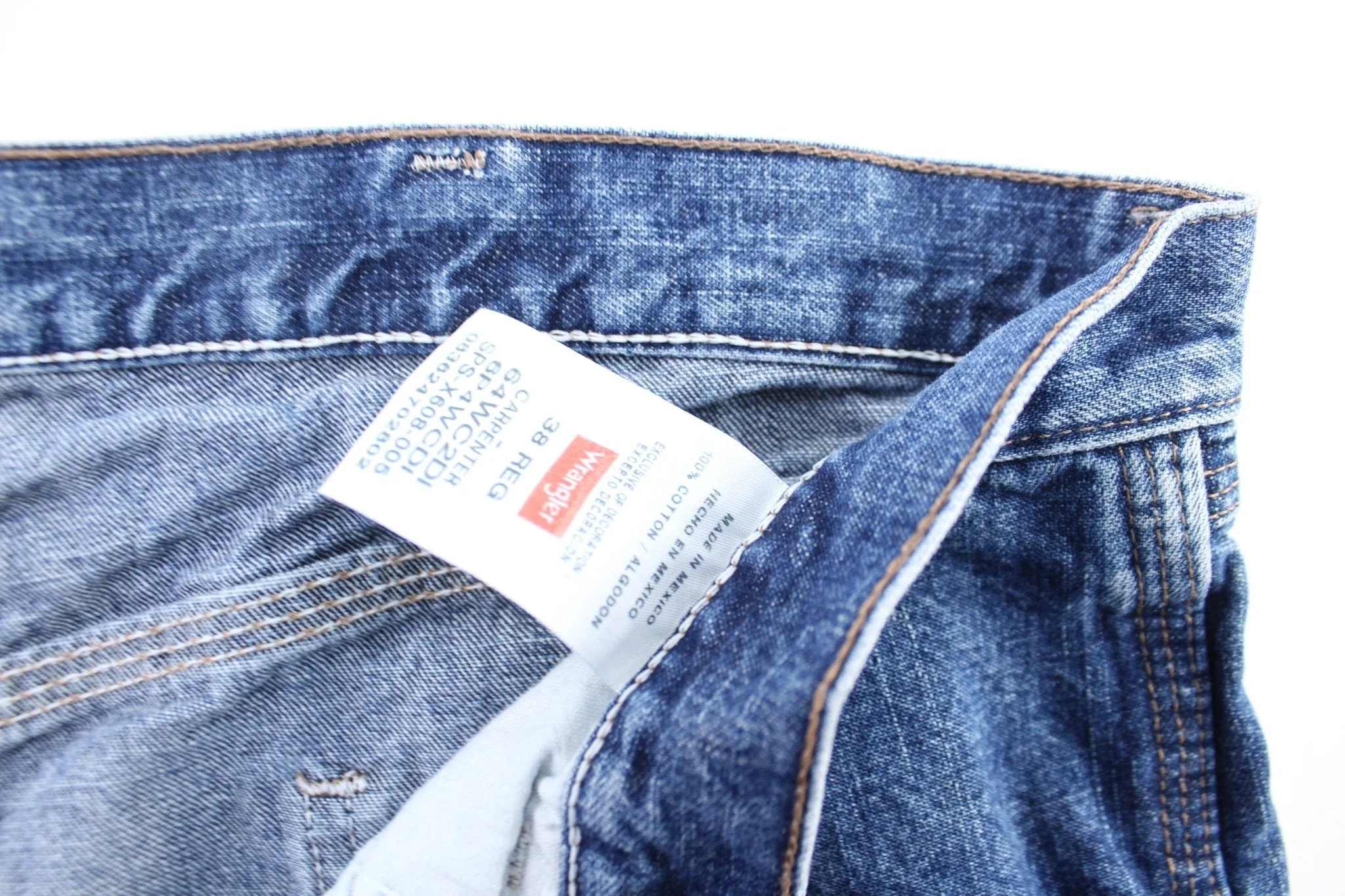 Wrangler Dark Wash Denim Shorts - Image 3