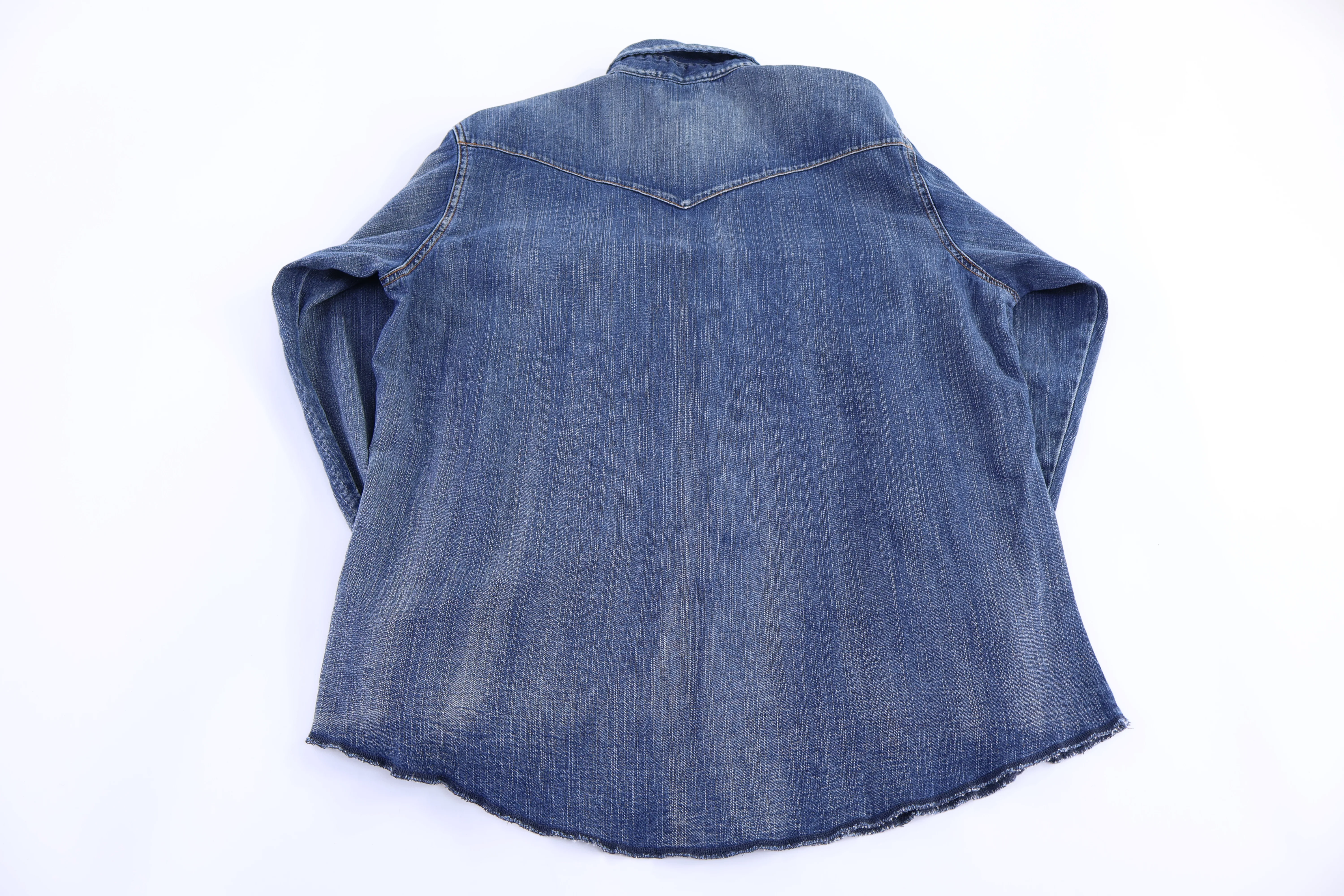 Wrangler Dark Wash LS Button Down - Image 2