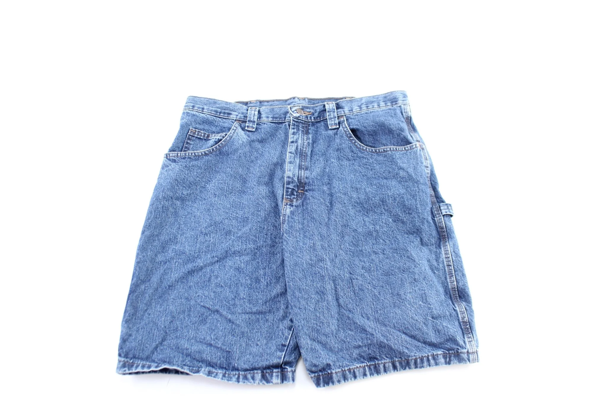 Wrangler Logo Patch Denim Carpenter Shorts