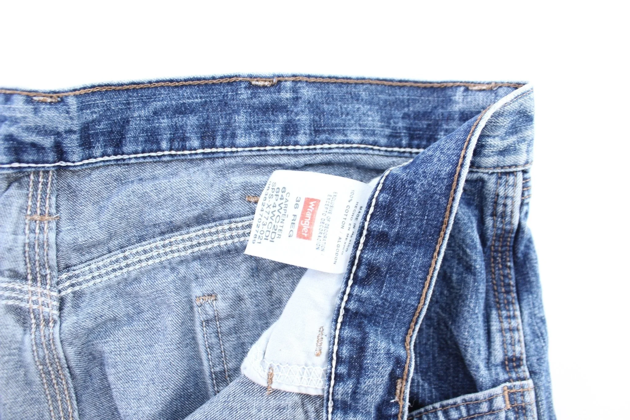 Wrangler Logo Patch Denim Carpenter Shorts - Image 3