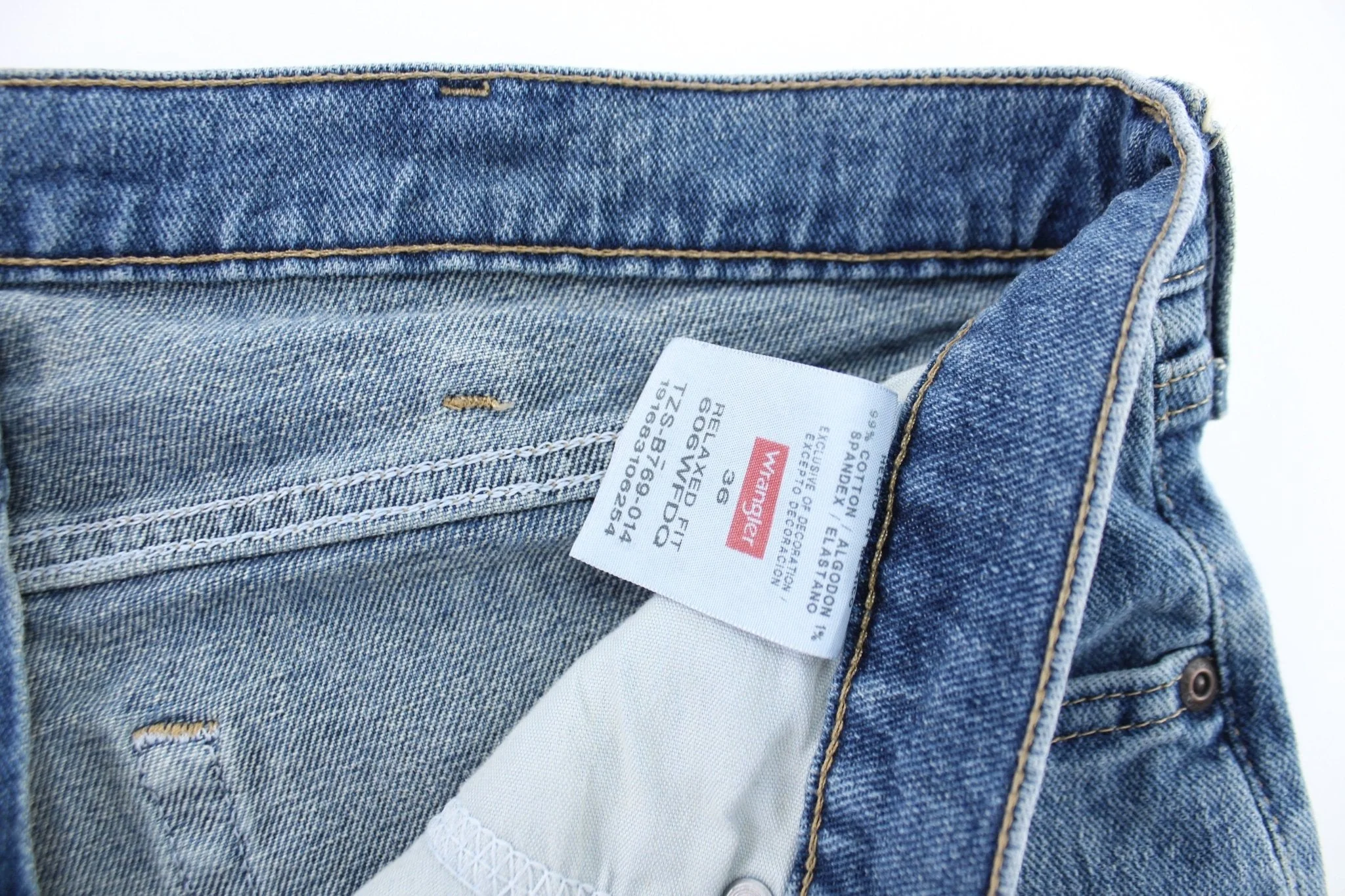 Wrangler Logo Patch Denim Shorts - Image 3