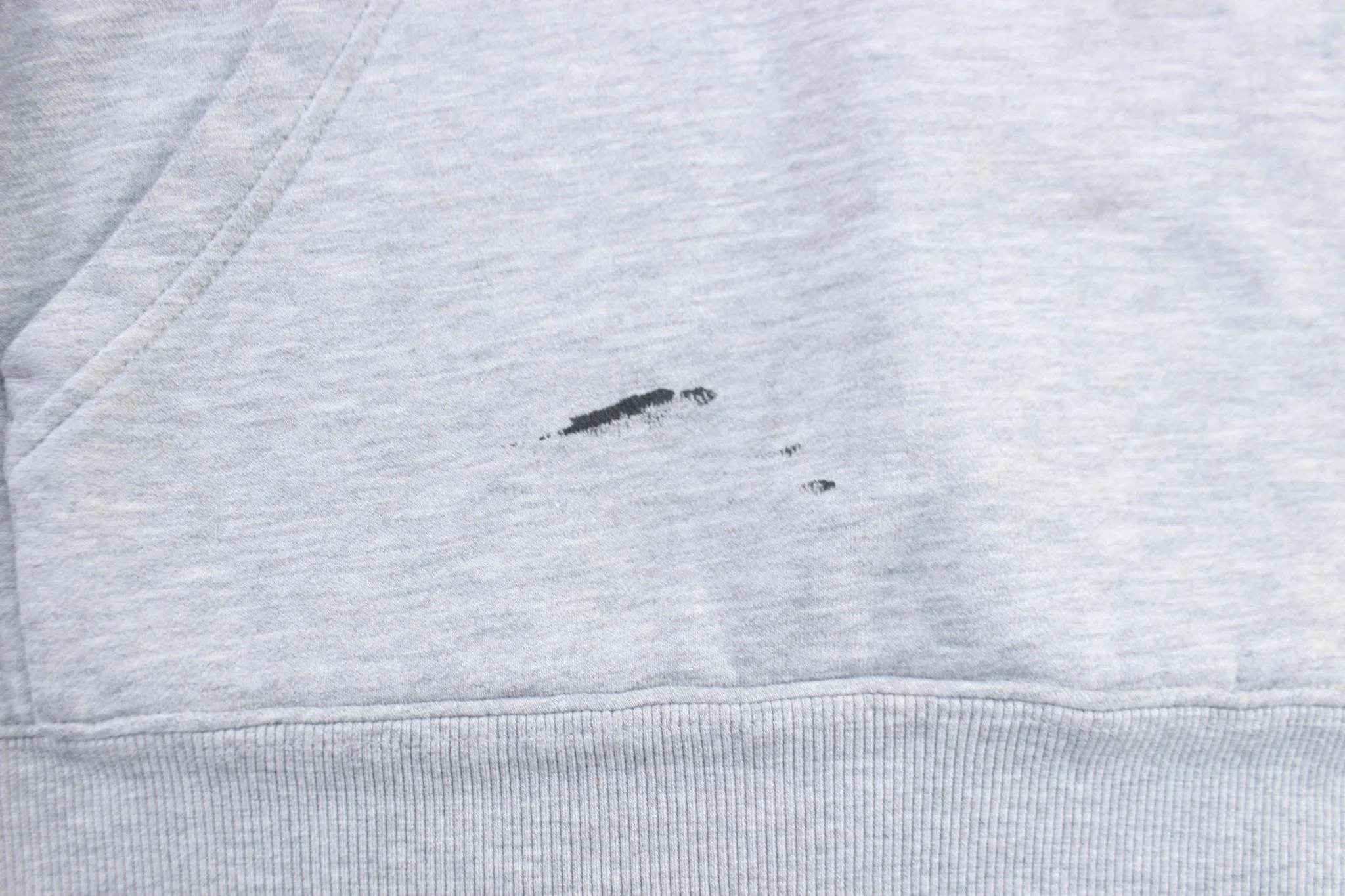 Y2K Adidas Embroidered Logo Grey & Black Striped Pullover Hoodie - Image 3