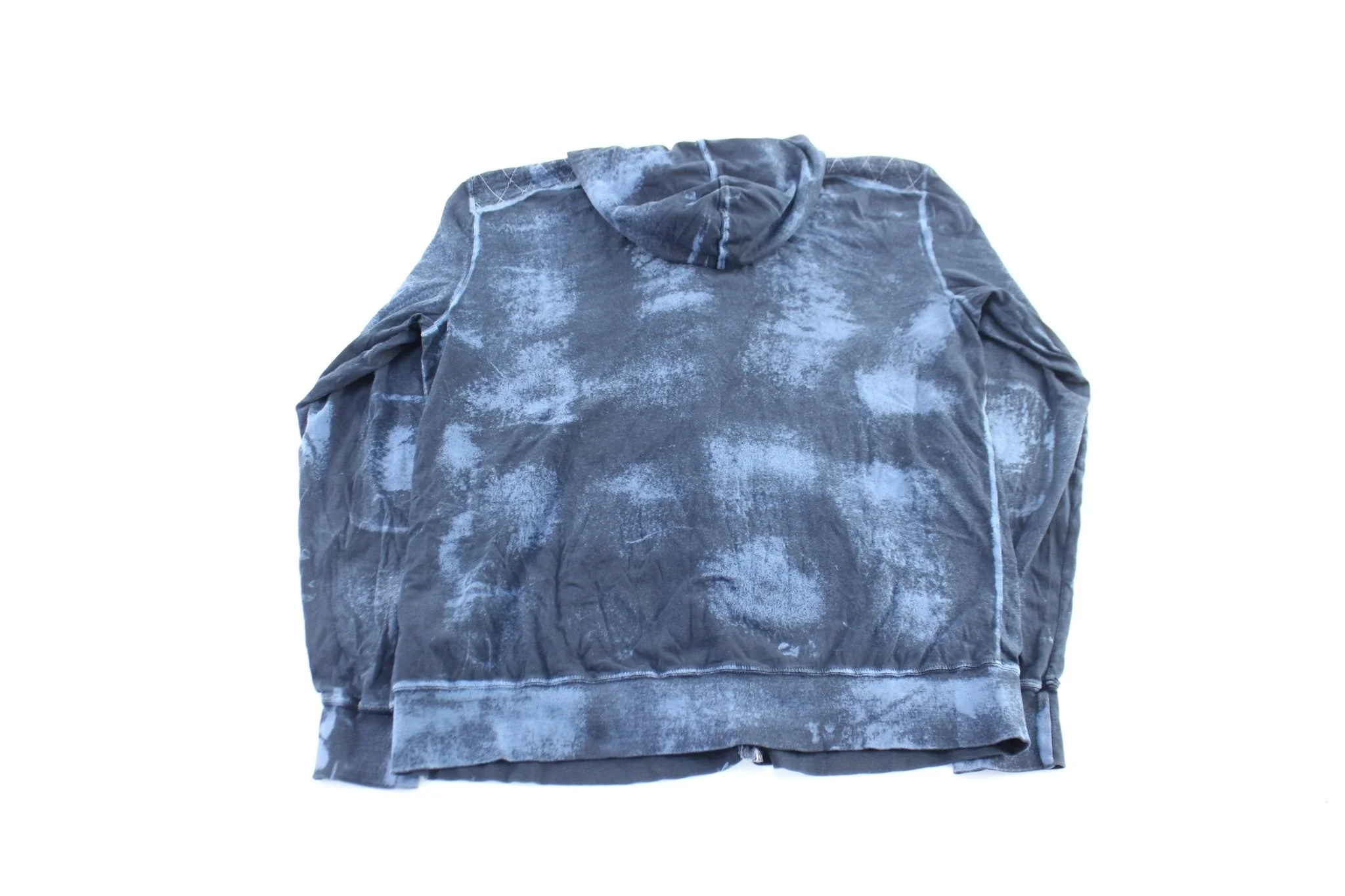 Y2K Affliction Embroidered Blue Zip Up Hoodie - Image 2