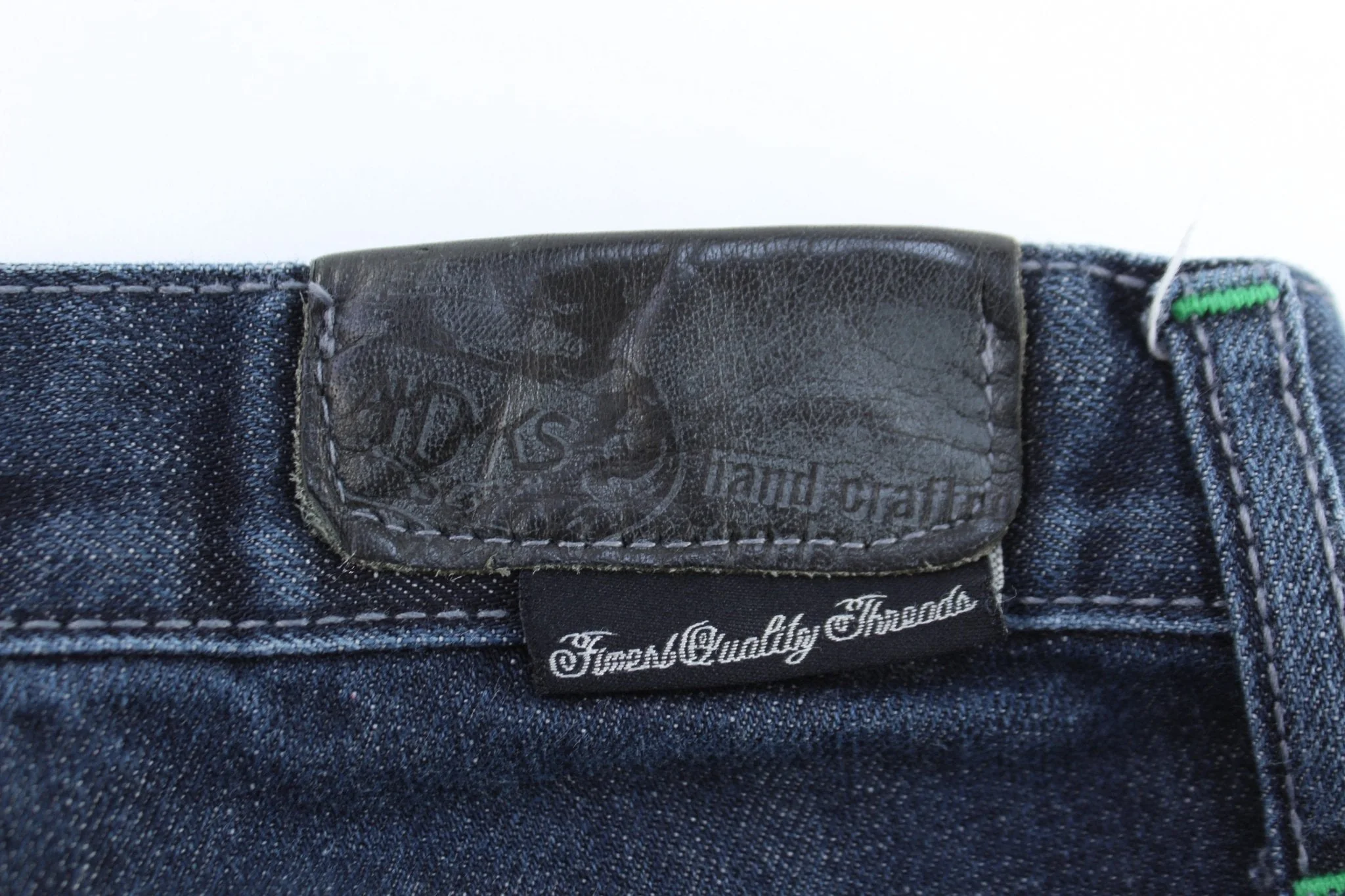 Y2K AKDMKS Dark Wash Denim Shorts - Image 3