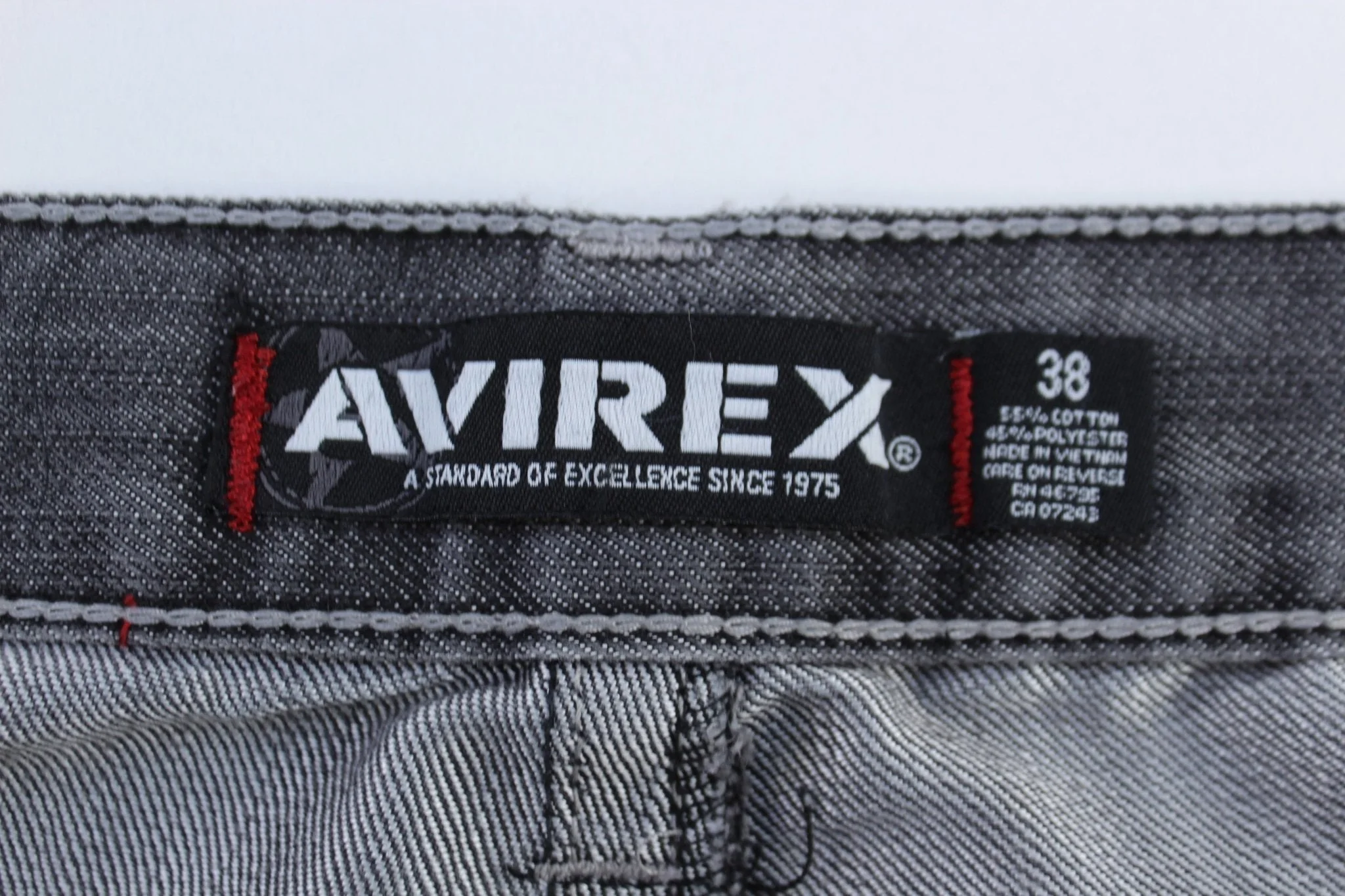 Y2K Avirex Dark Wash Denim Shorts - Image 3