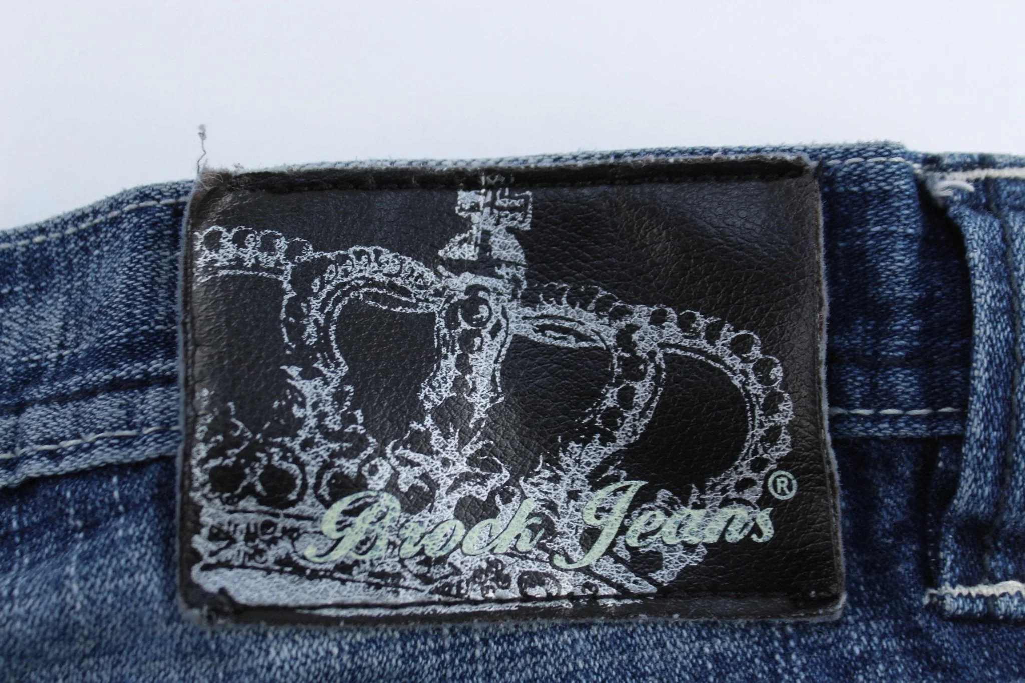 Y2K Brock Jeans Embroidered Denim Shorts - Image 3