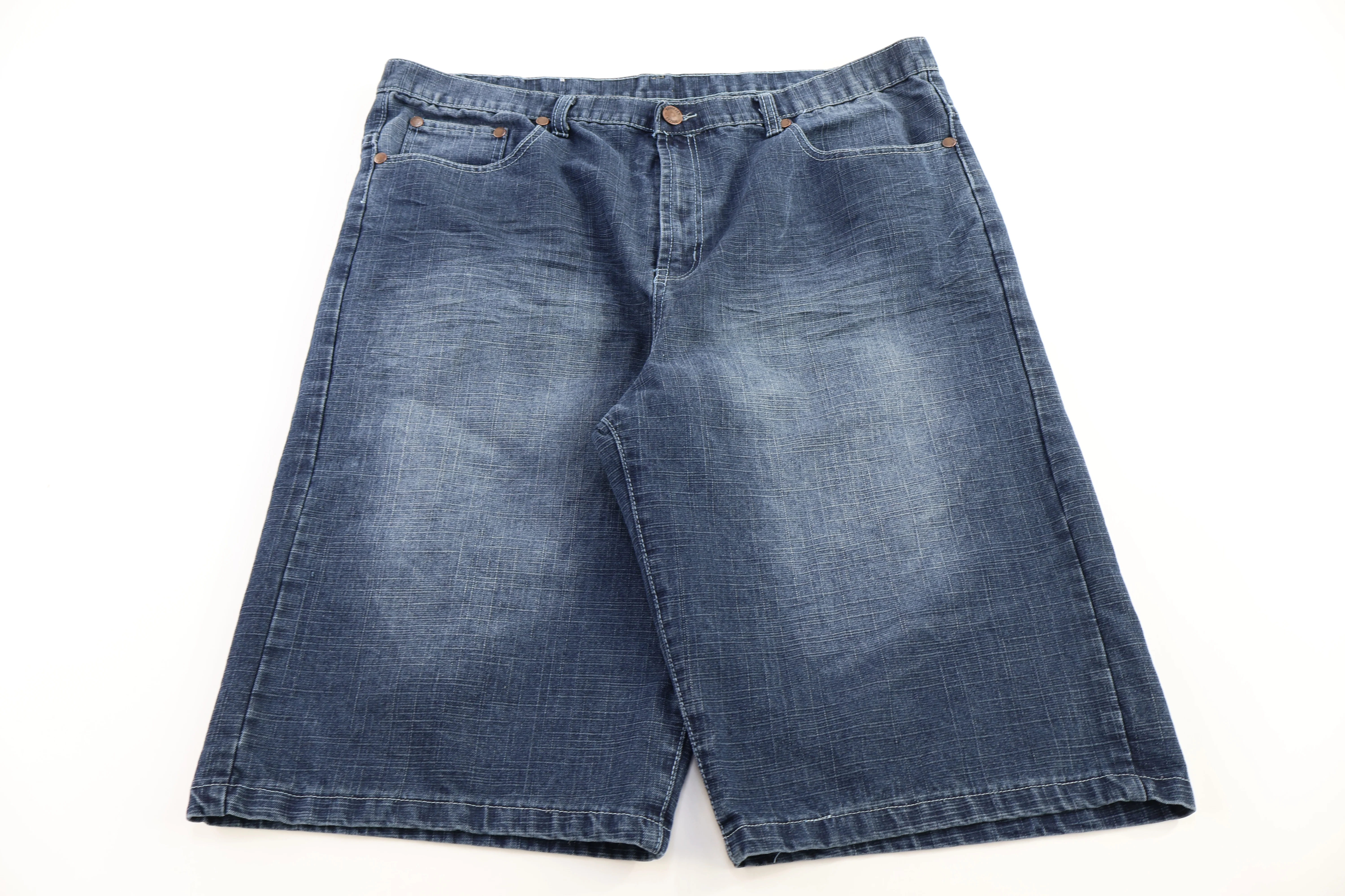 Y2K Brooklyn Xpress Dark Wash Denim Shorts