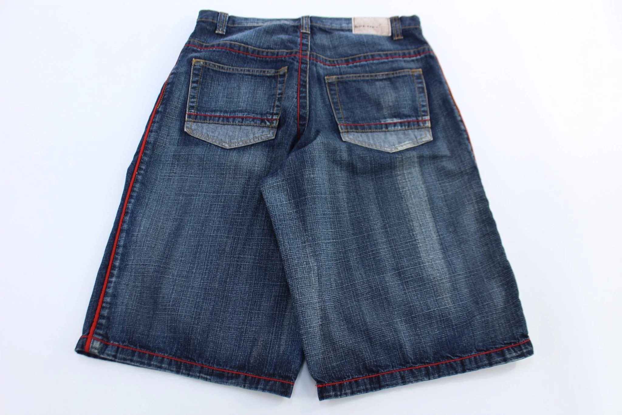 Y2K Brooklyn Xpress Dark Wash Denim Shorts - Image 2