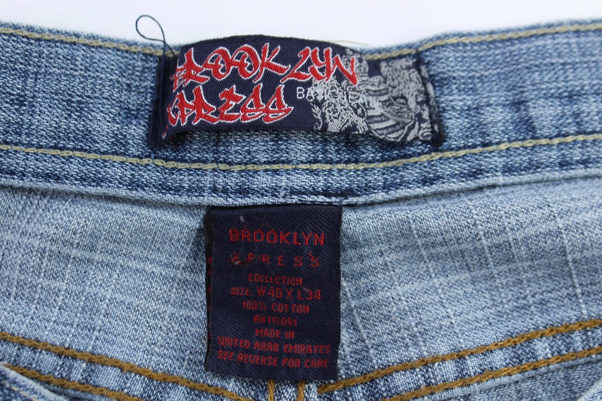 Y2K Brooklyn Xpress Light Wash Denim Jeans - Image 4