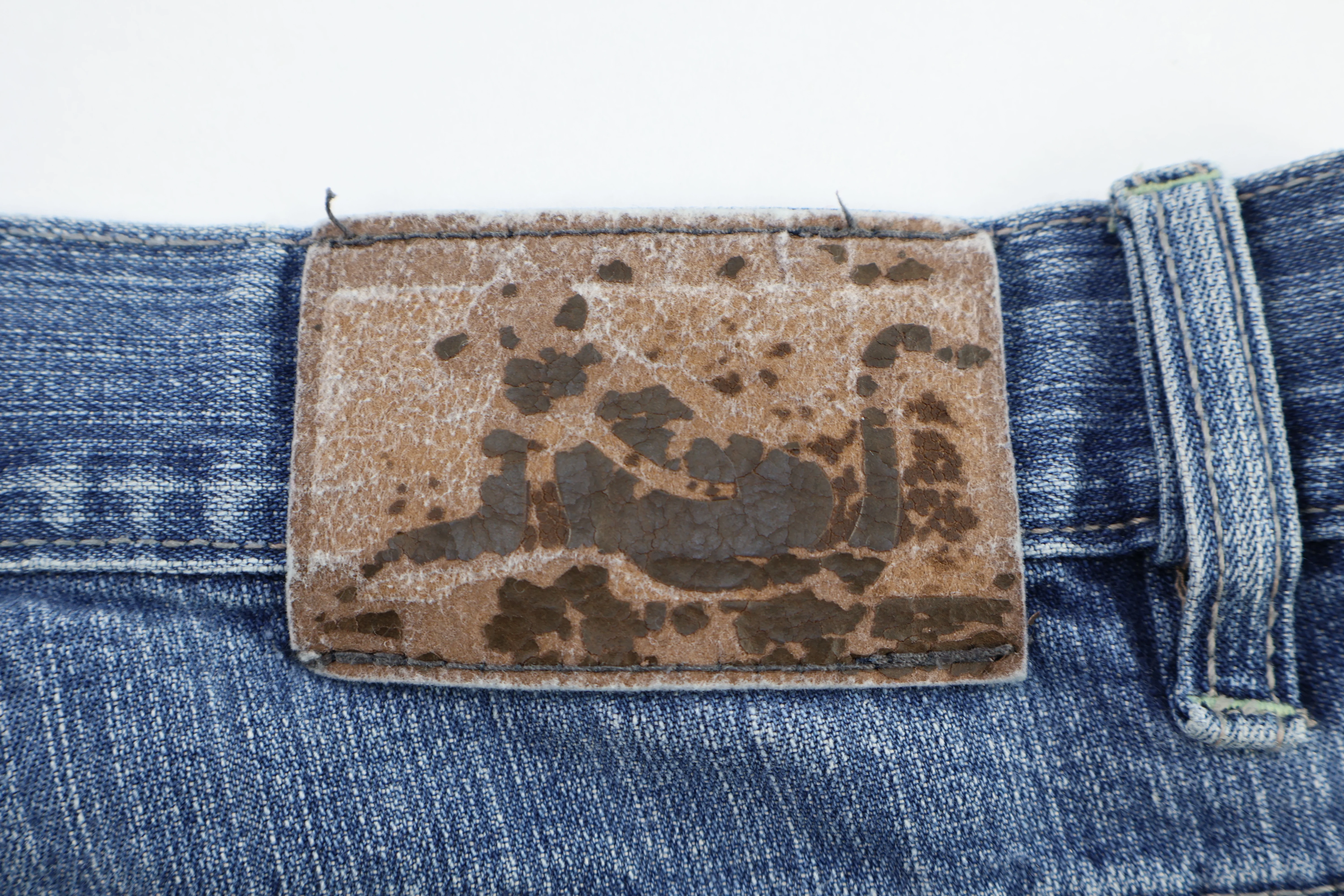Y2K Drunk Monkey Light Wash Denim Shorts - Image 3