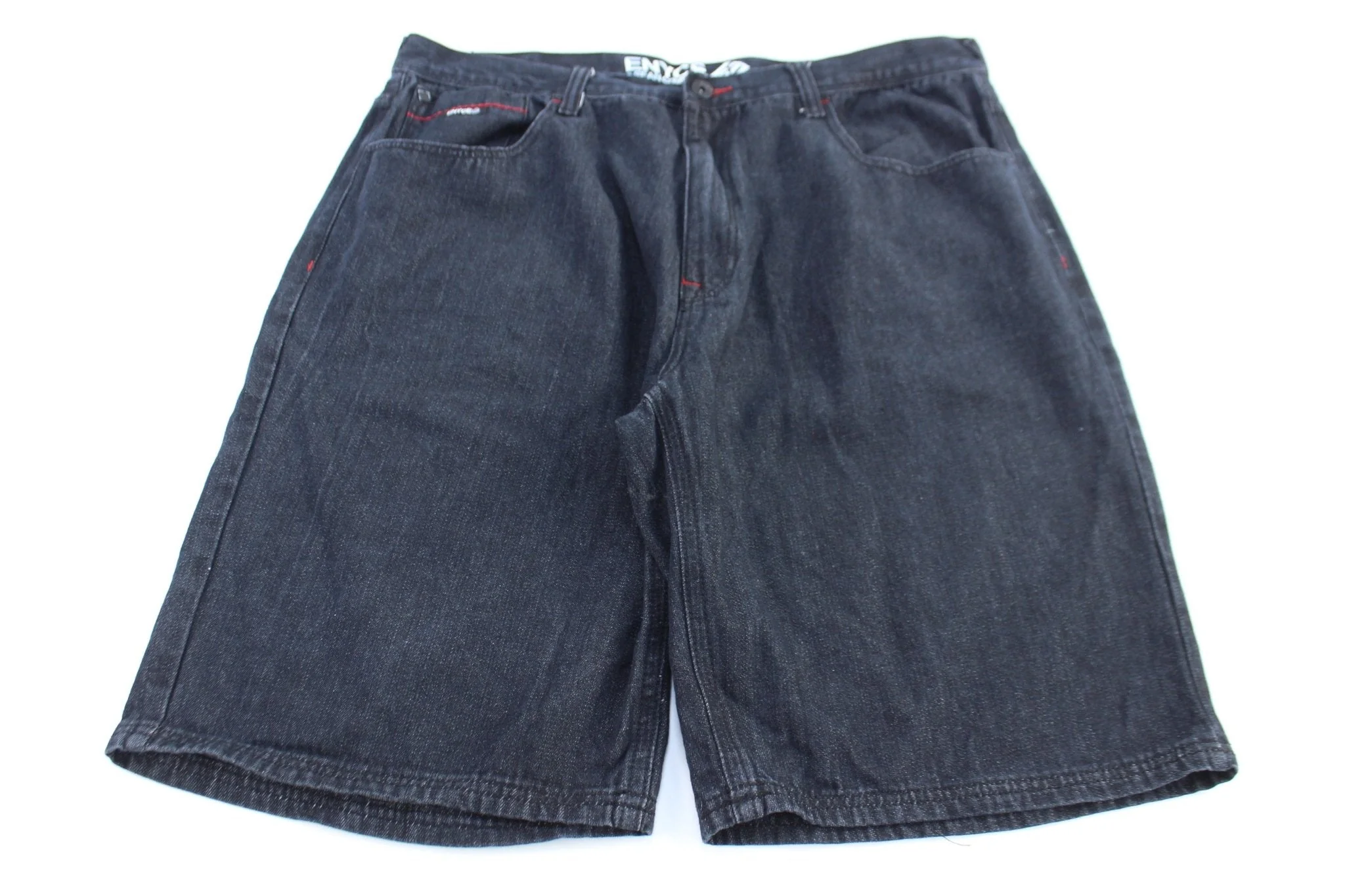 Y2K Enyce Dark Wash Denim Shorts - Image 2