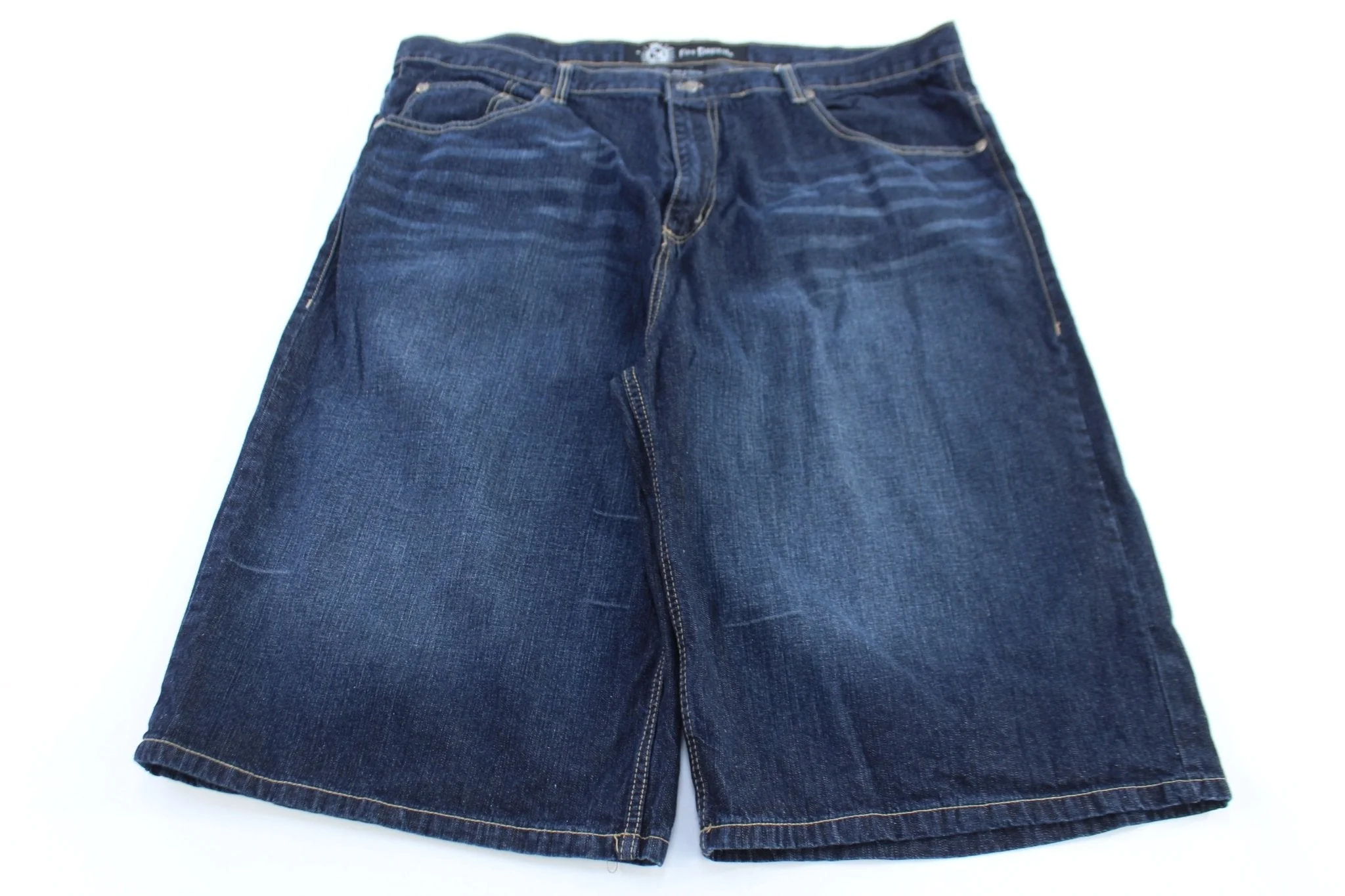 Y2K Five Elementz Dark Wash Denim Shorts - Image 2
