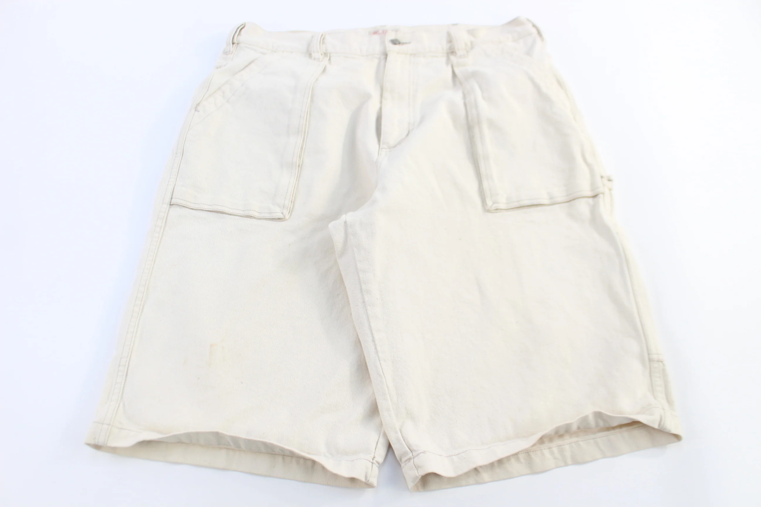 Y2K Fubu Cream Baggy shorts - Image 2