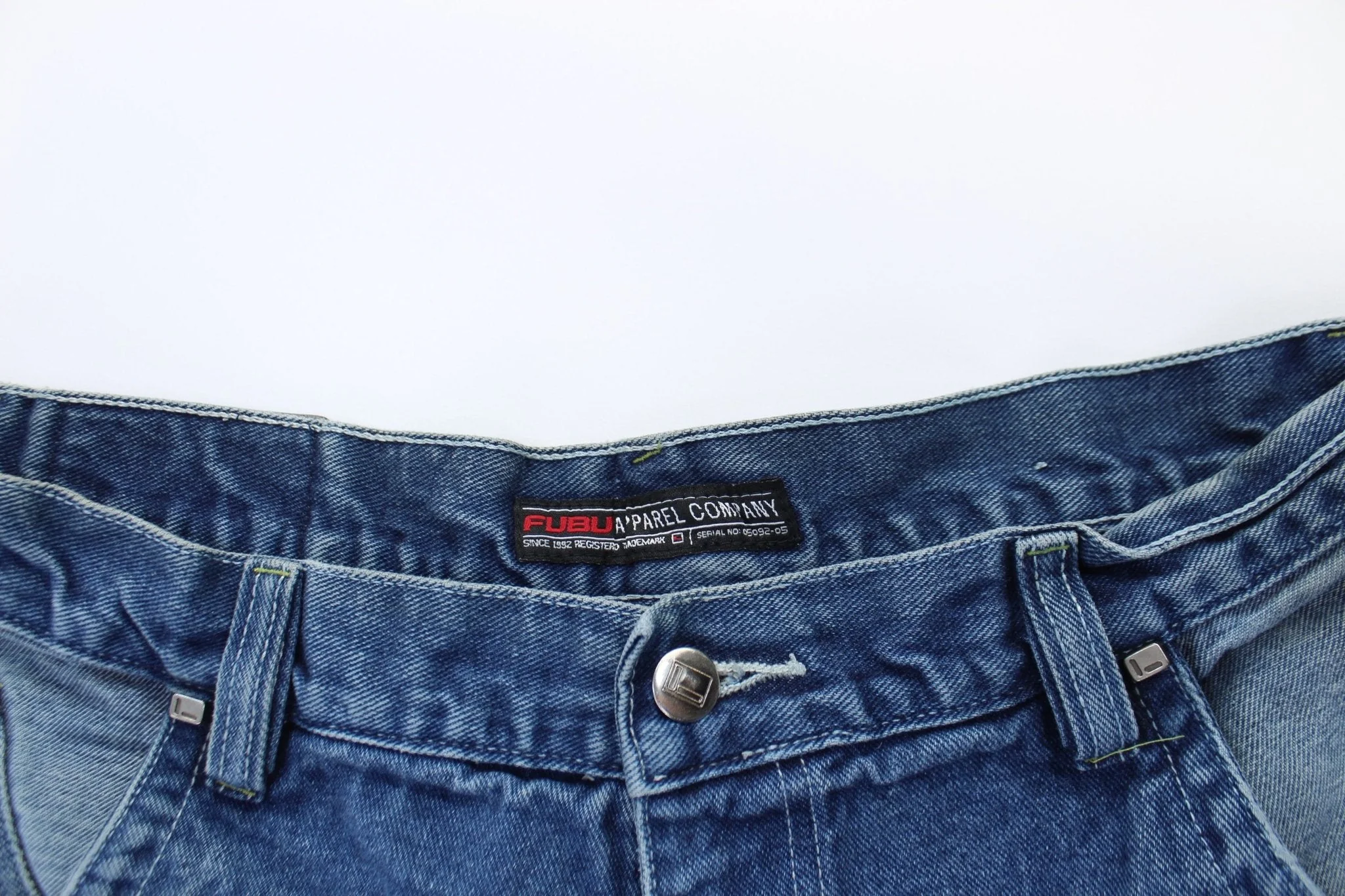 Y2K Fubu Dark Wash Denim Shorts - Image 3