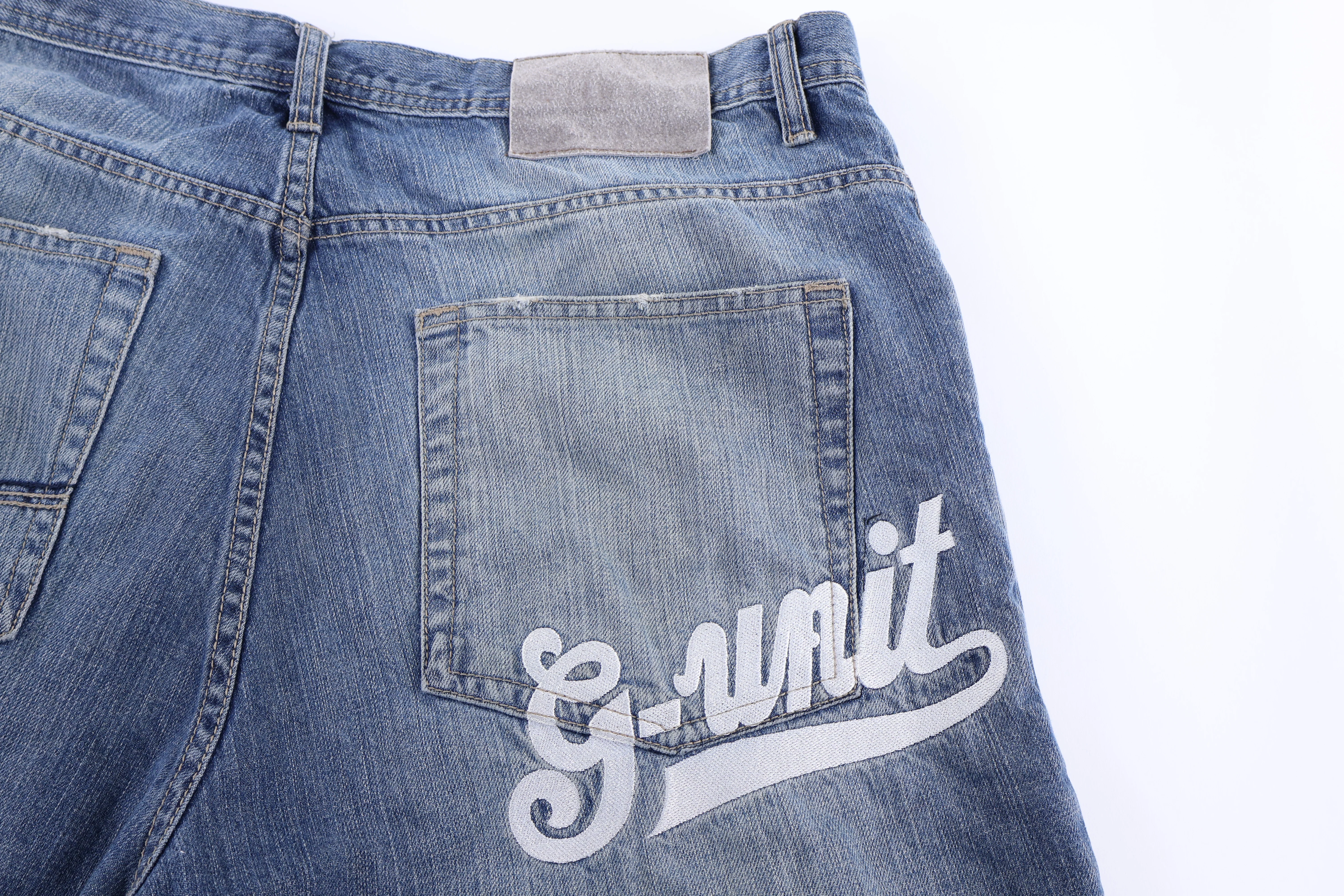 Y2K G Unit Medium Wash Denim Jeans - Image 3