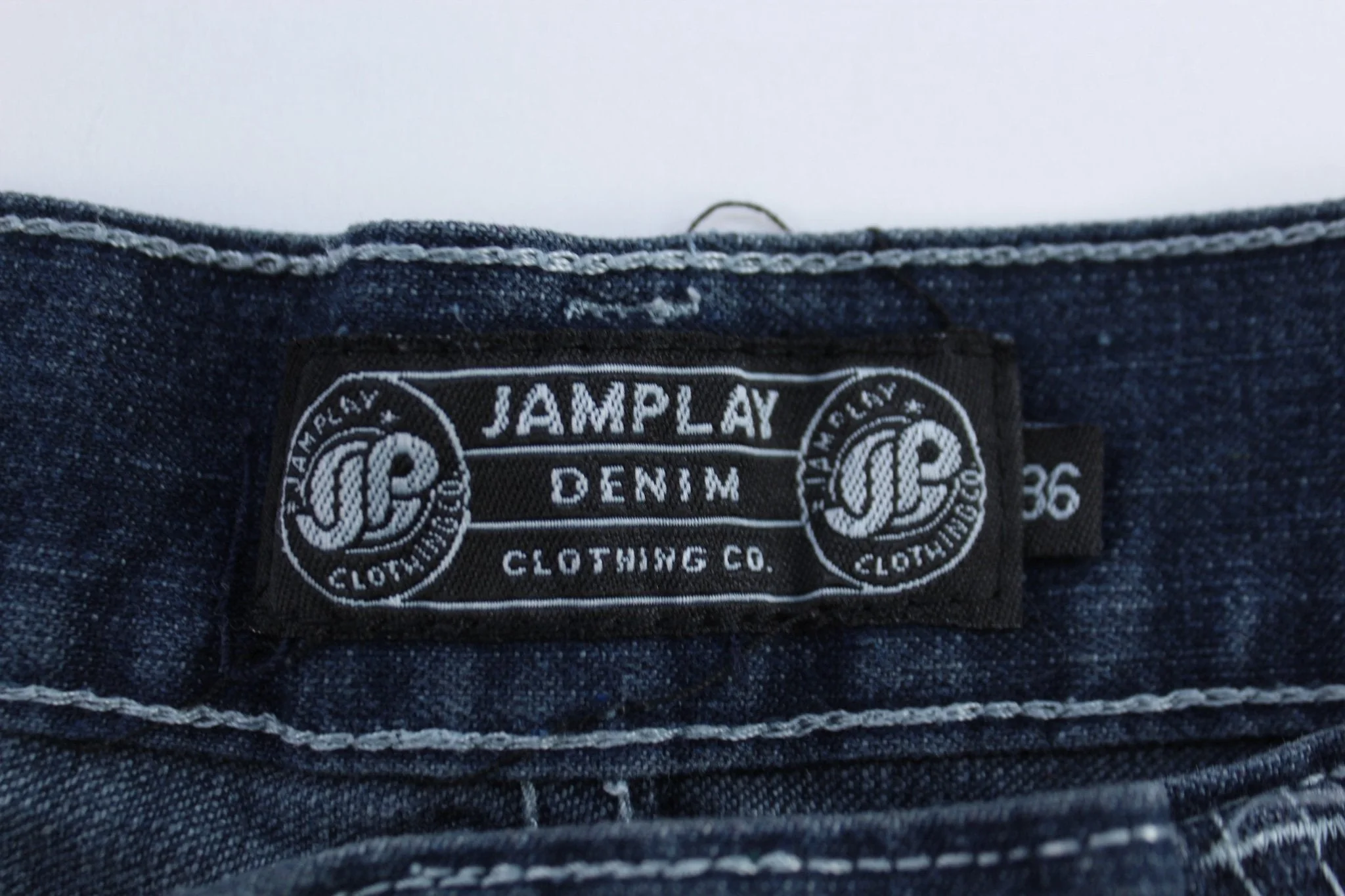 Y2K Jamplay Dark Wash Denim Shorts - Image 4