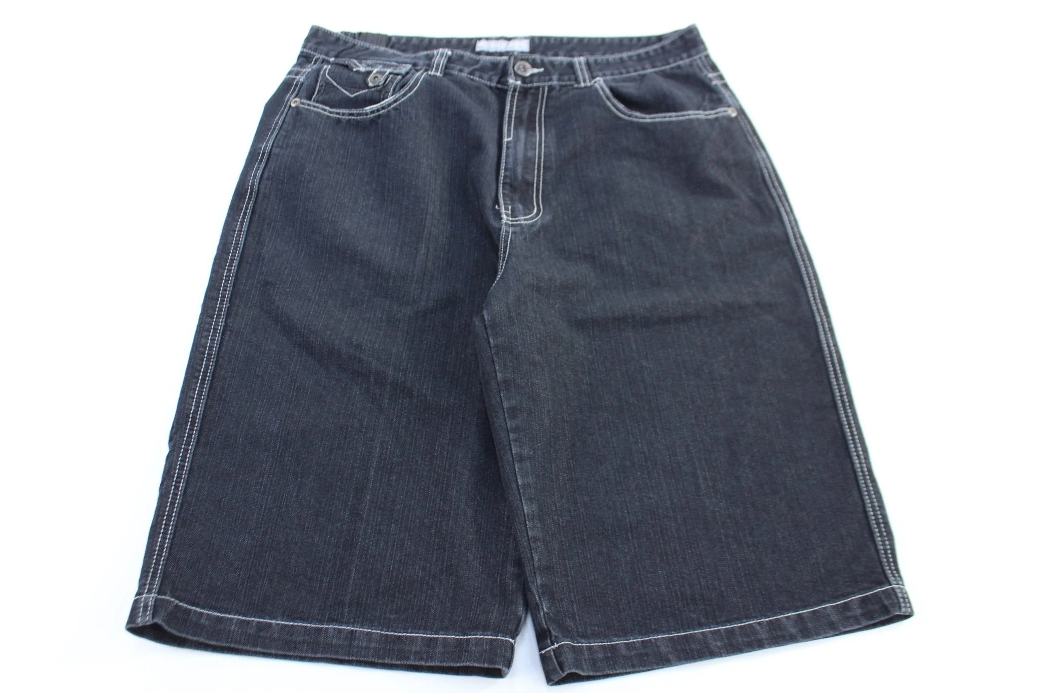 Y2K M07 Dark Wash Denim Shorts - Image 2