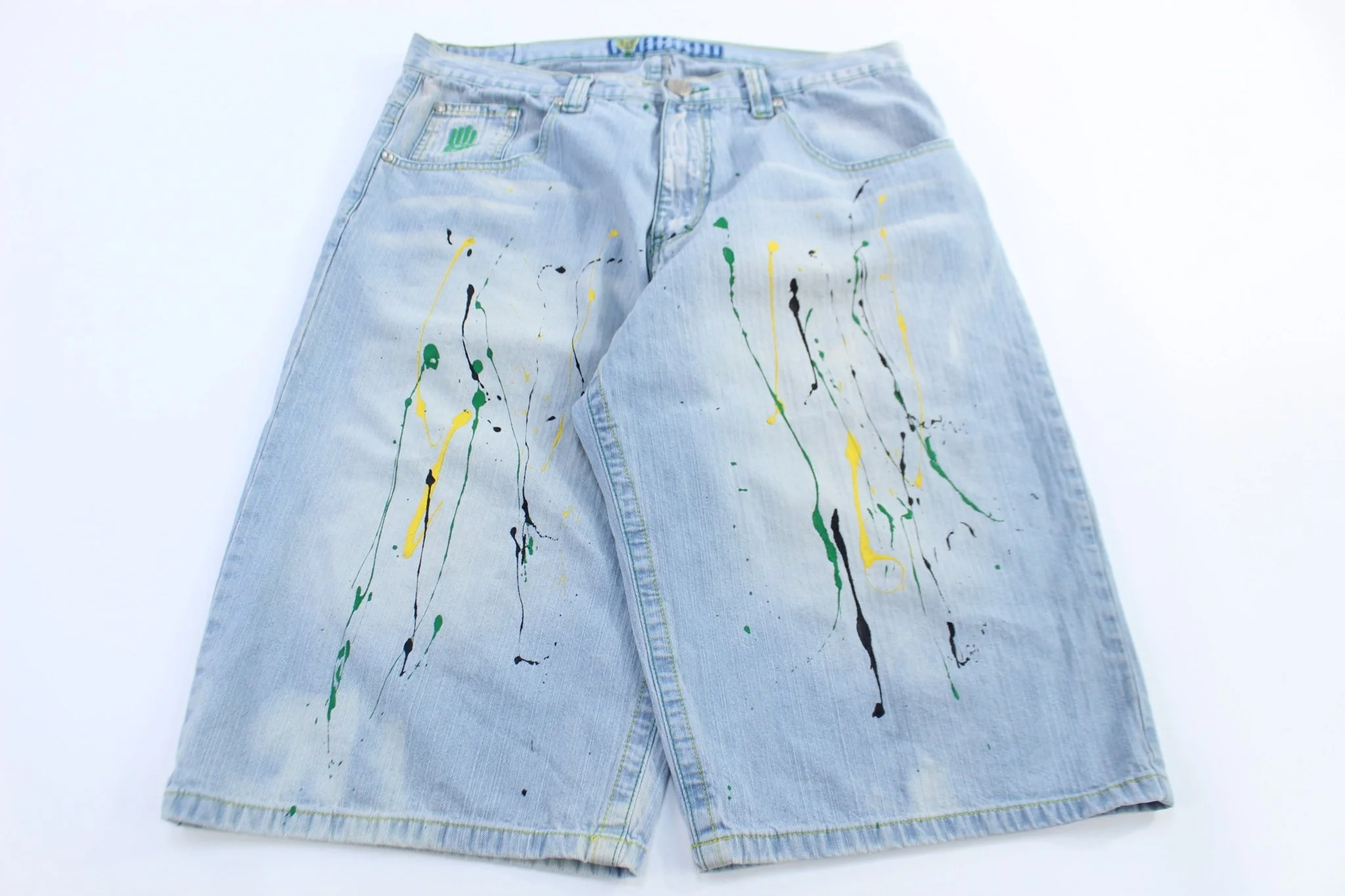 Y2K Miskeen Originals Light Wash Denim Shorts