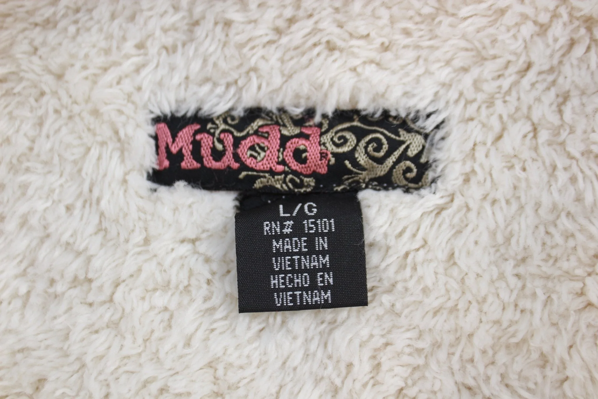 Y2K Mudd Fluffy White Suede Coat - Image 6