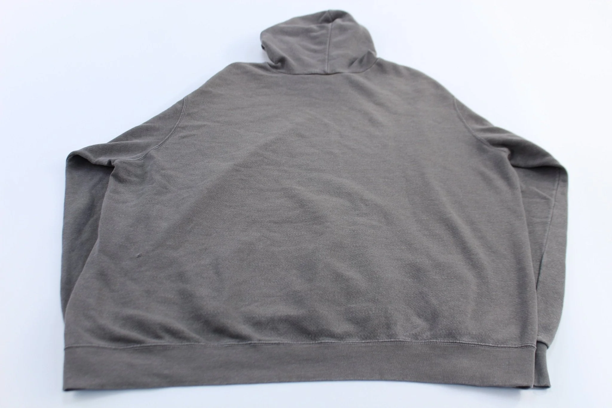 Y2K Nike Center Swoosh Logo Grey Pullover Hoodie - Image 2