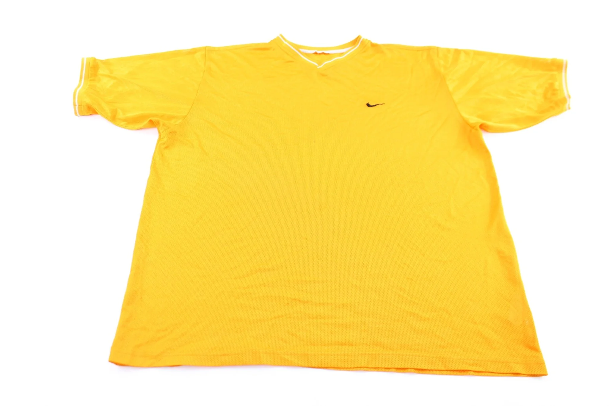 Y2K Nike Embroidered Logo Orange Mesh Jersey
