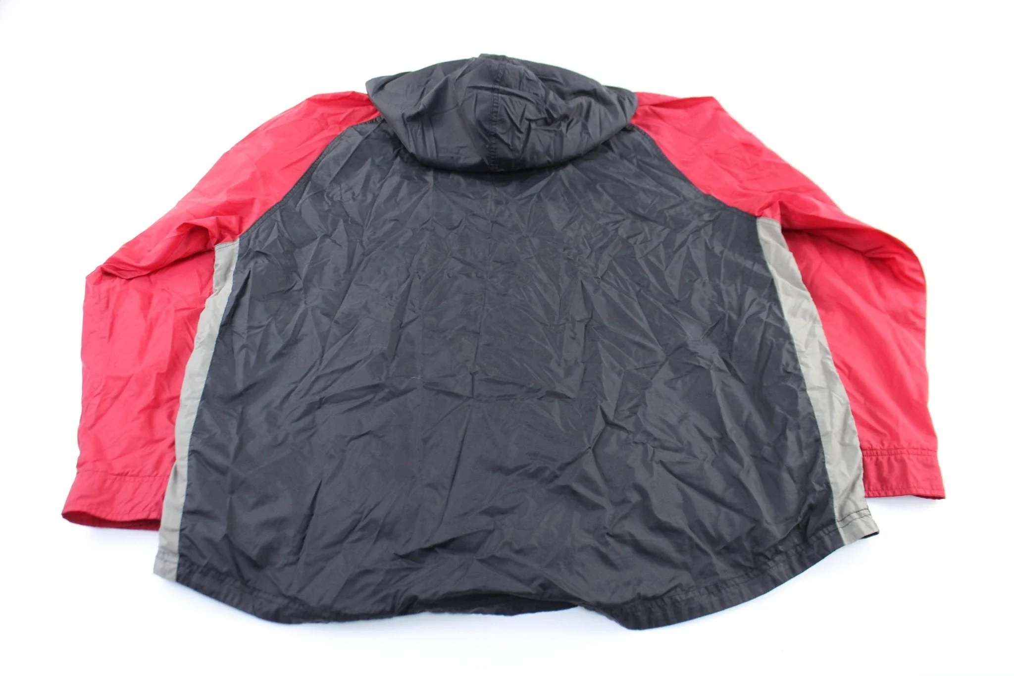 Y2K Nike Embroidered Logo Red & Black Zip Up Jacket - Image 2