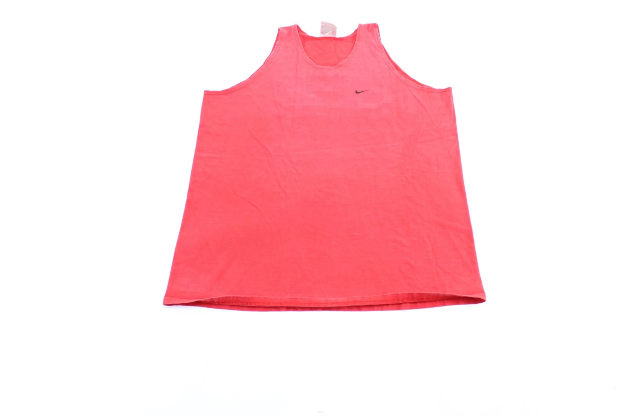 Y2K Nike Embroidered Logo Red Tank Top