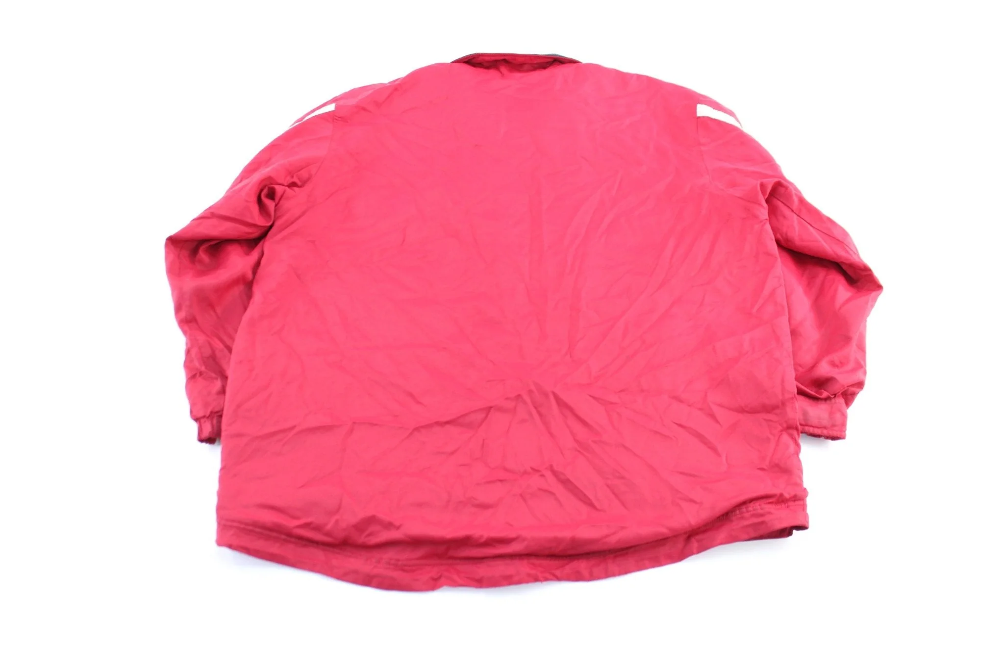 Y2K Nike Embroidered Logo Red & White Zip Up Jacket - Image 2