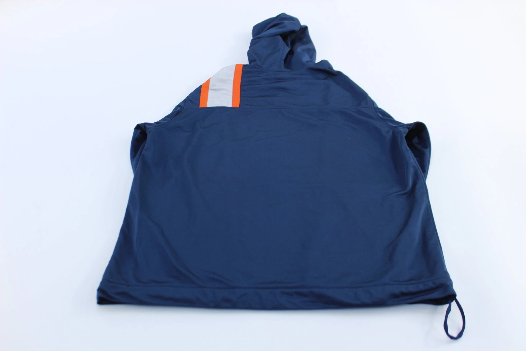 Y2K Nike Swoosh Logo Blue, White, Orange Pullover Hoodie - Image 2