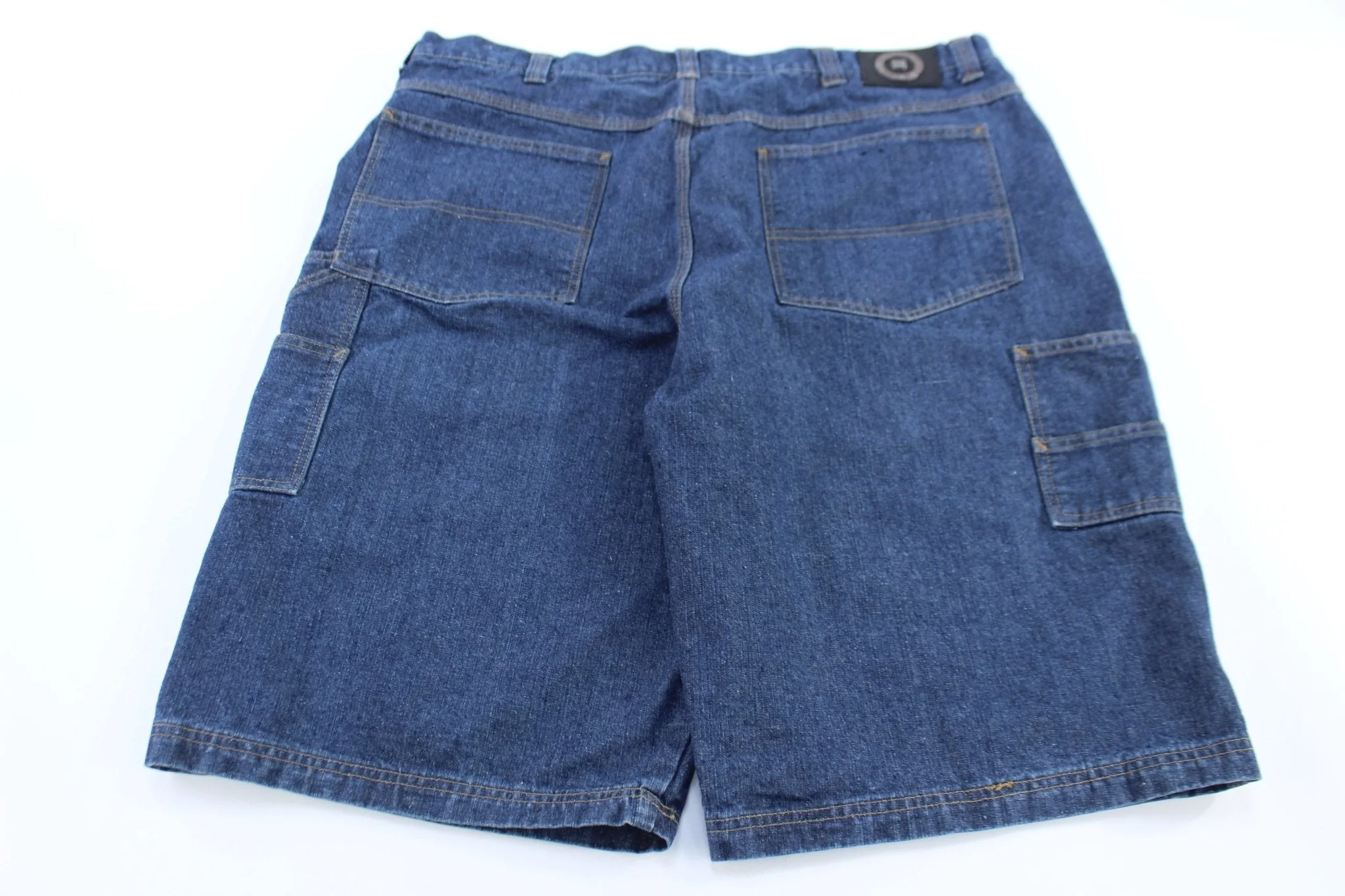 Y2K PCI Jeans Dark Denim Shorts - Image 2