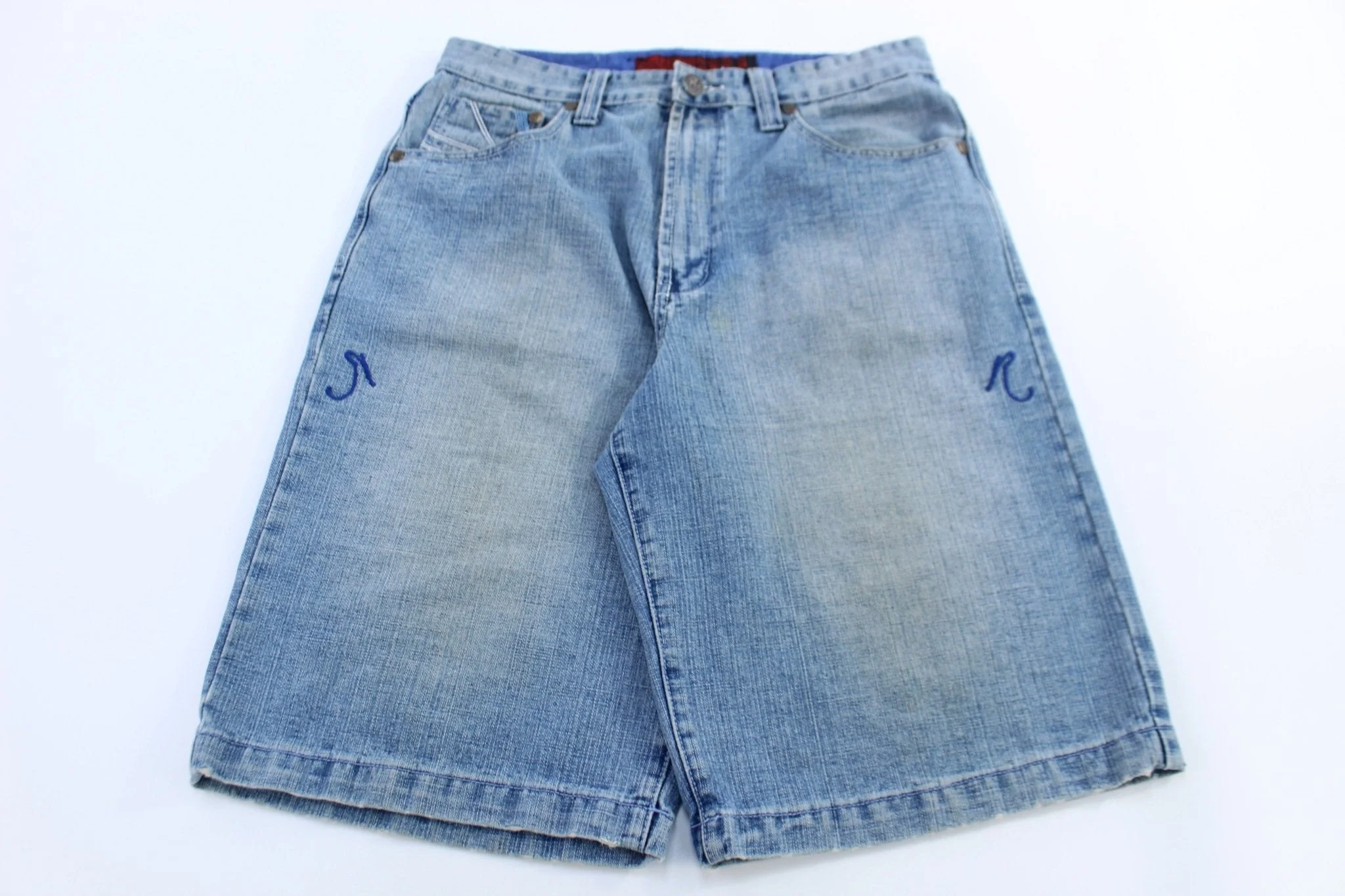 Y2K R.BBQ Light Wash Denim Shorts - Image 2