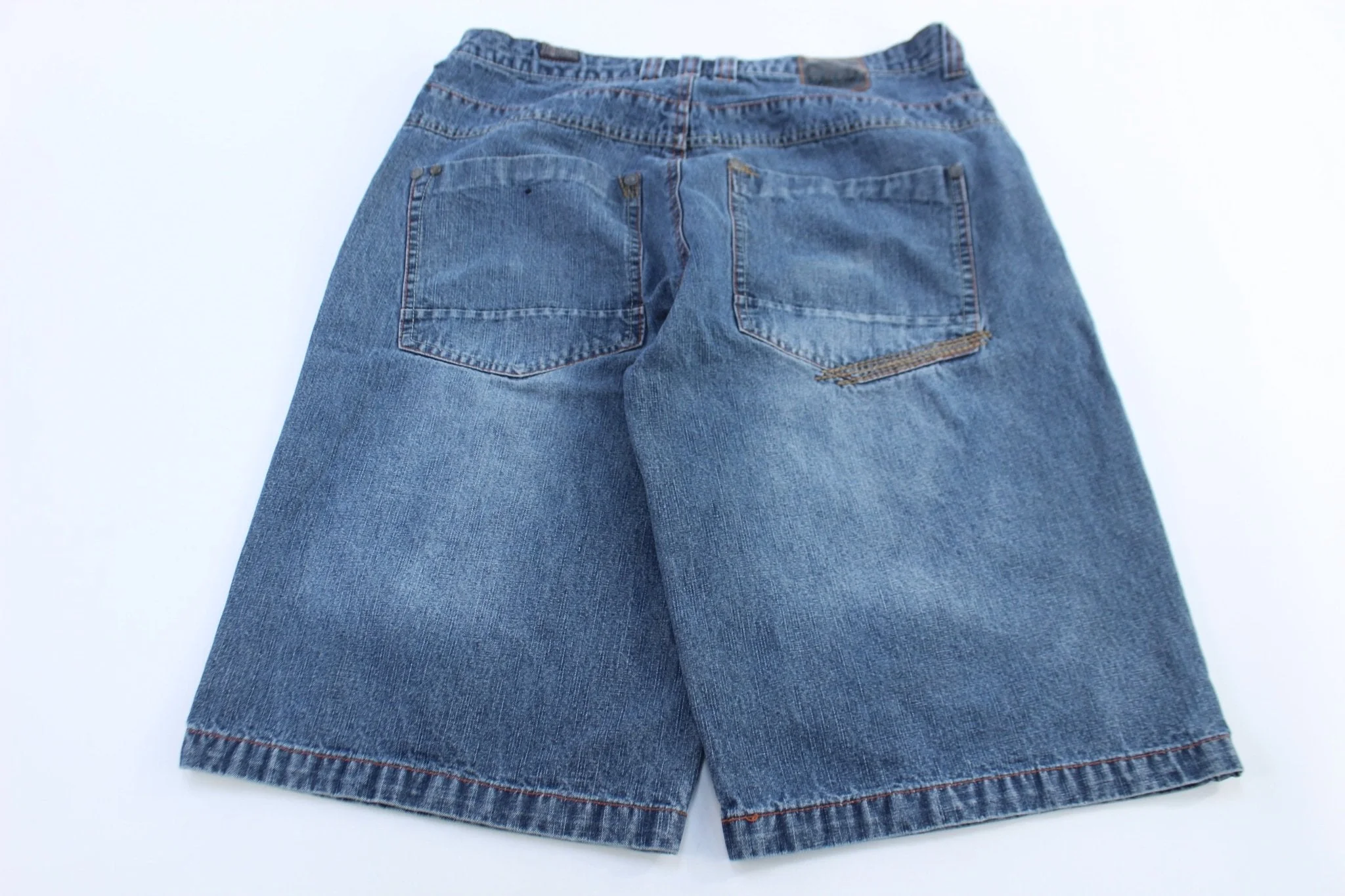 Y2K Raider Medium Wash Denim Shorts - Image 2