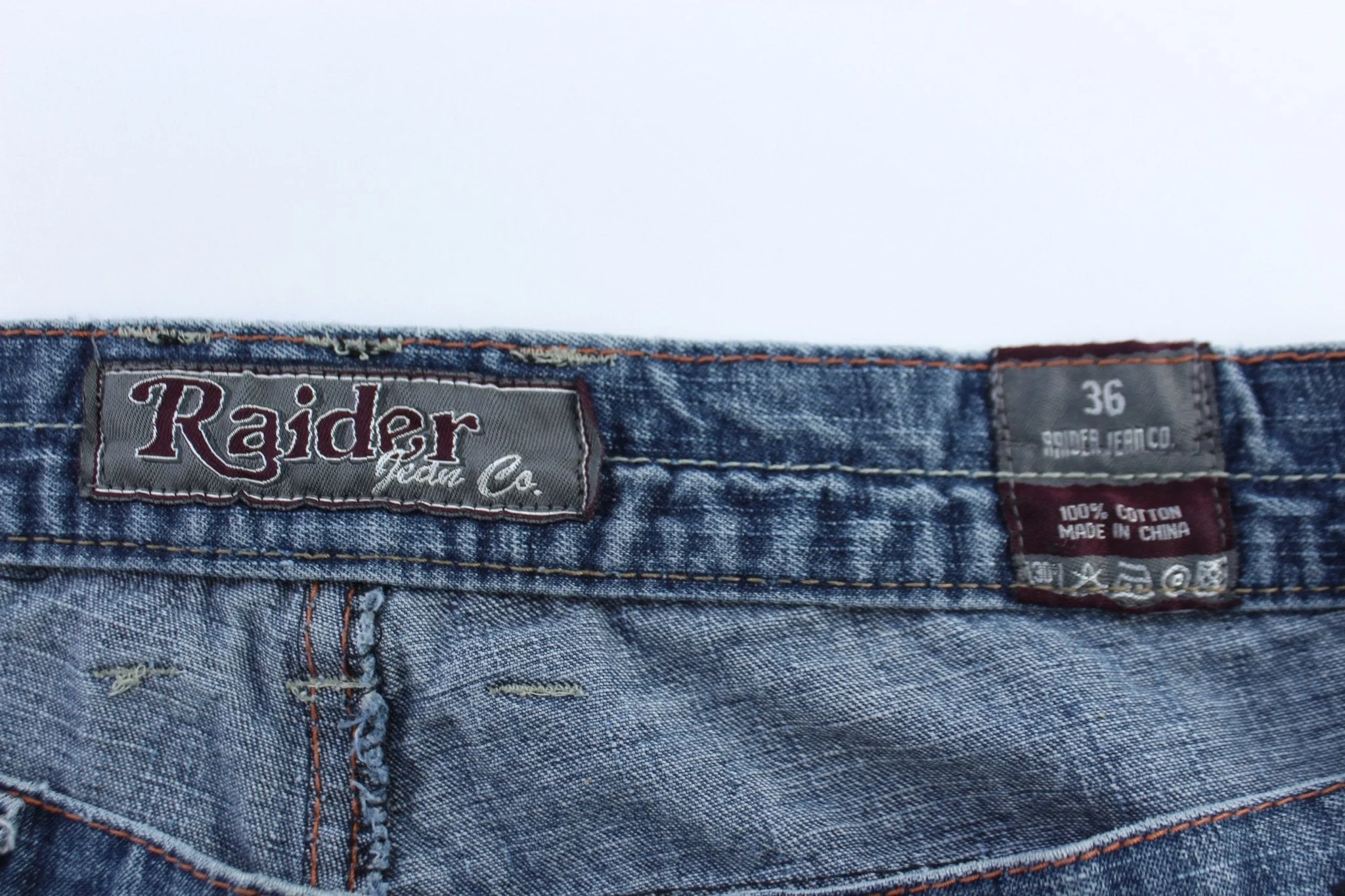 Y2K Raider Medium Wash Denim Shorts - Image 4
