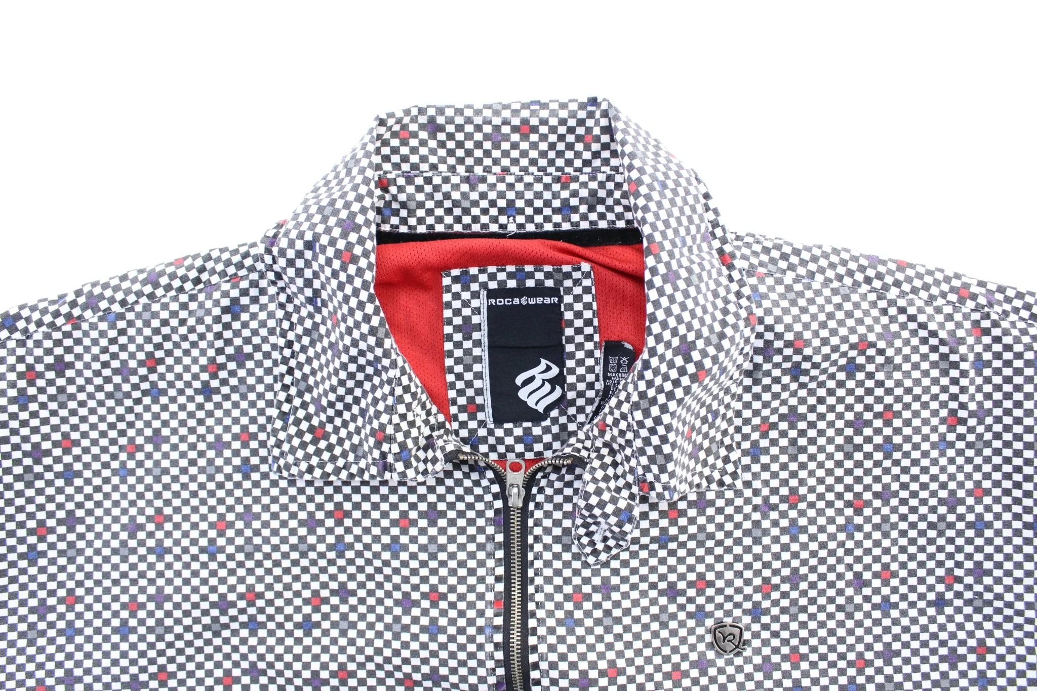 Y2K Rocawear Checkered Zip Up Jacket - Image 4