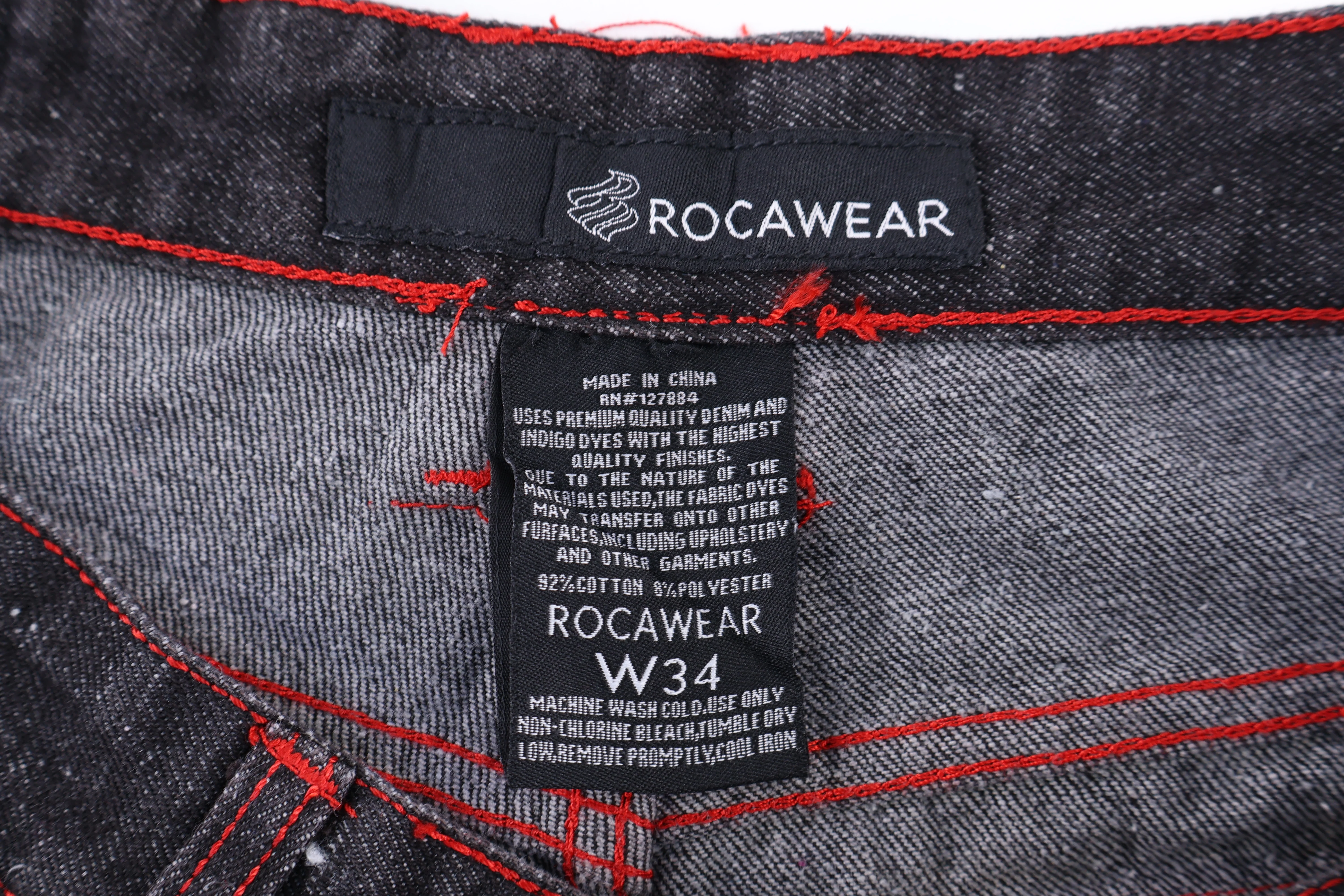 Y2K Rocawear Dark Wash Denim Shorts - Image 4