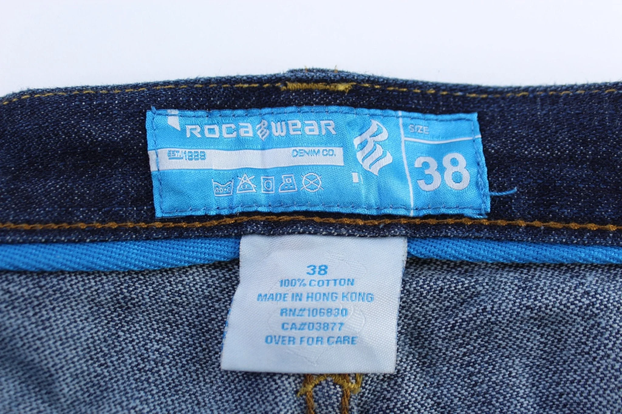Y2K Rocawear Dark Wash Denim Shorts - Image 4
