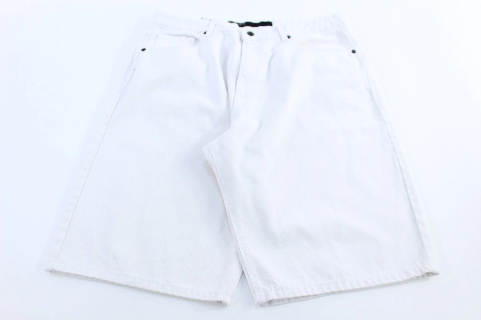 Y2K Rocawear Embroidered White Denim Shorts - Image 2