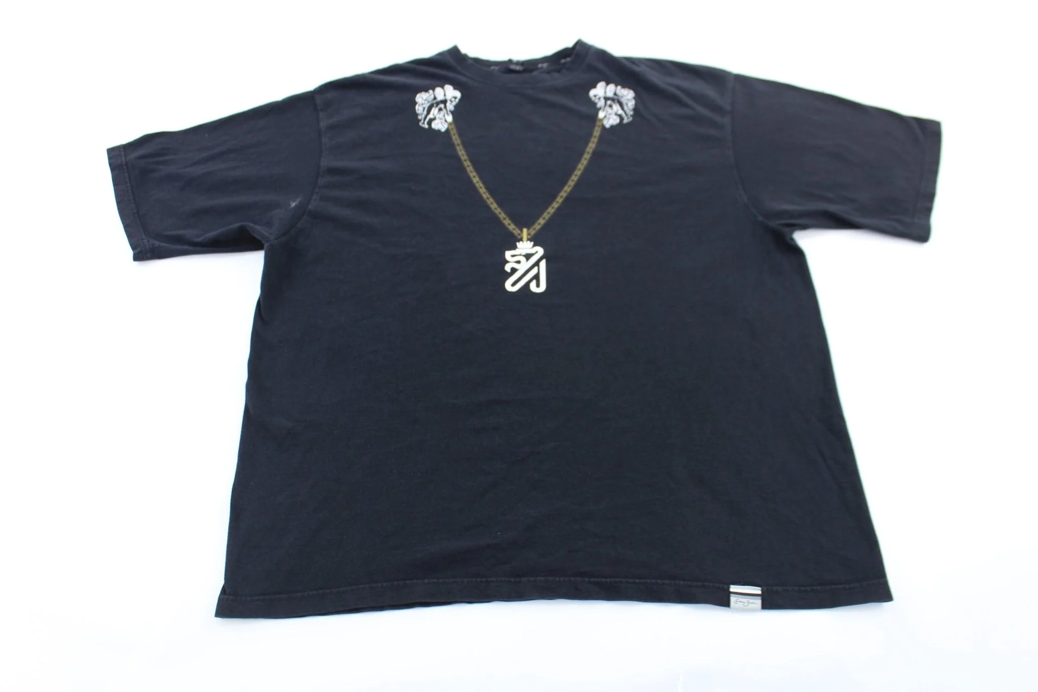 Y2K Sean John Chain Necklace Graphic T-Shirt