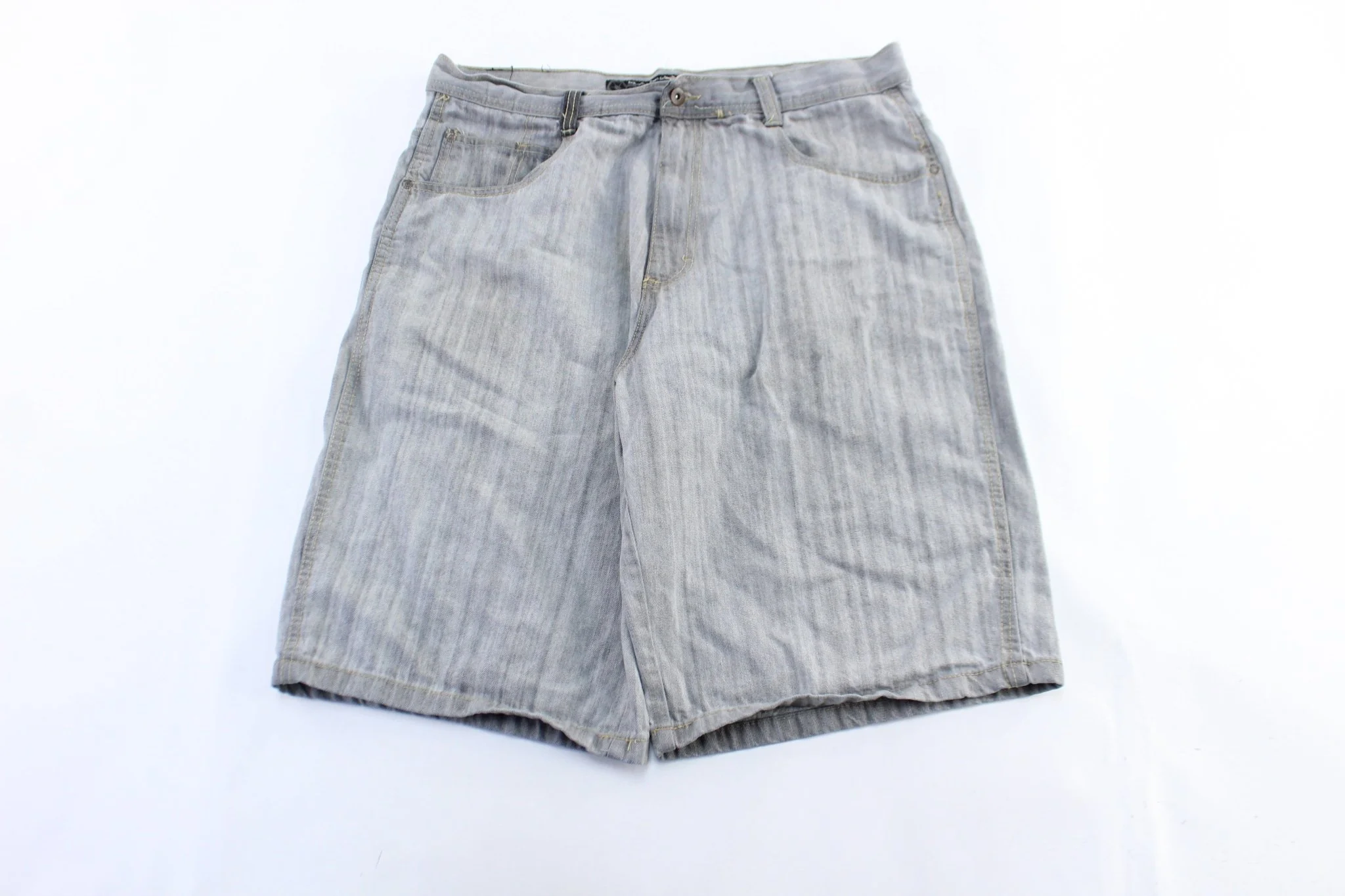 Y2K SouthPole Light Grey Denim Shorts