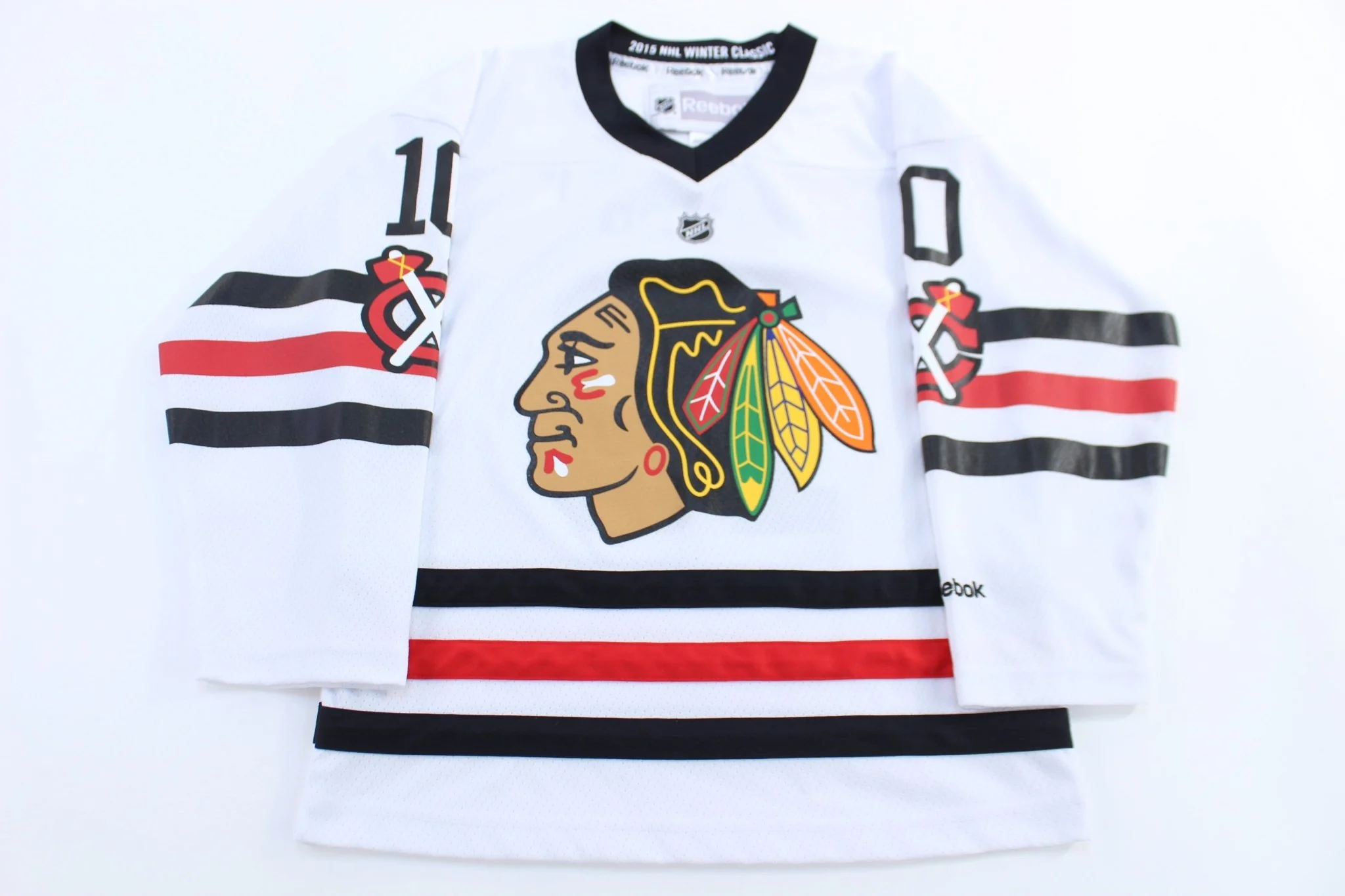 Youth 2015 Reebok Patrick Sharp Chicago Blackhawks Hockey Jersey