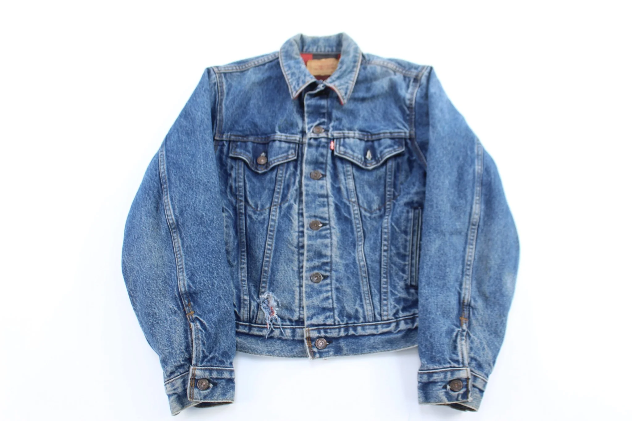 Youth 90's Levi's Buffalo Lined Denim Jacket