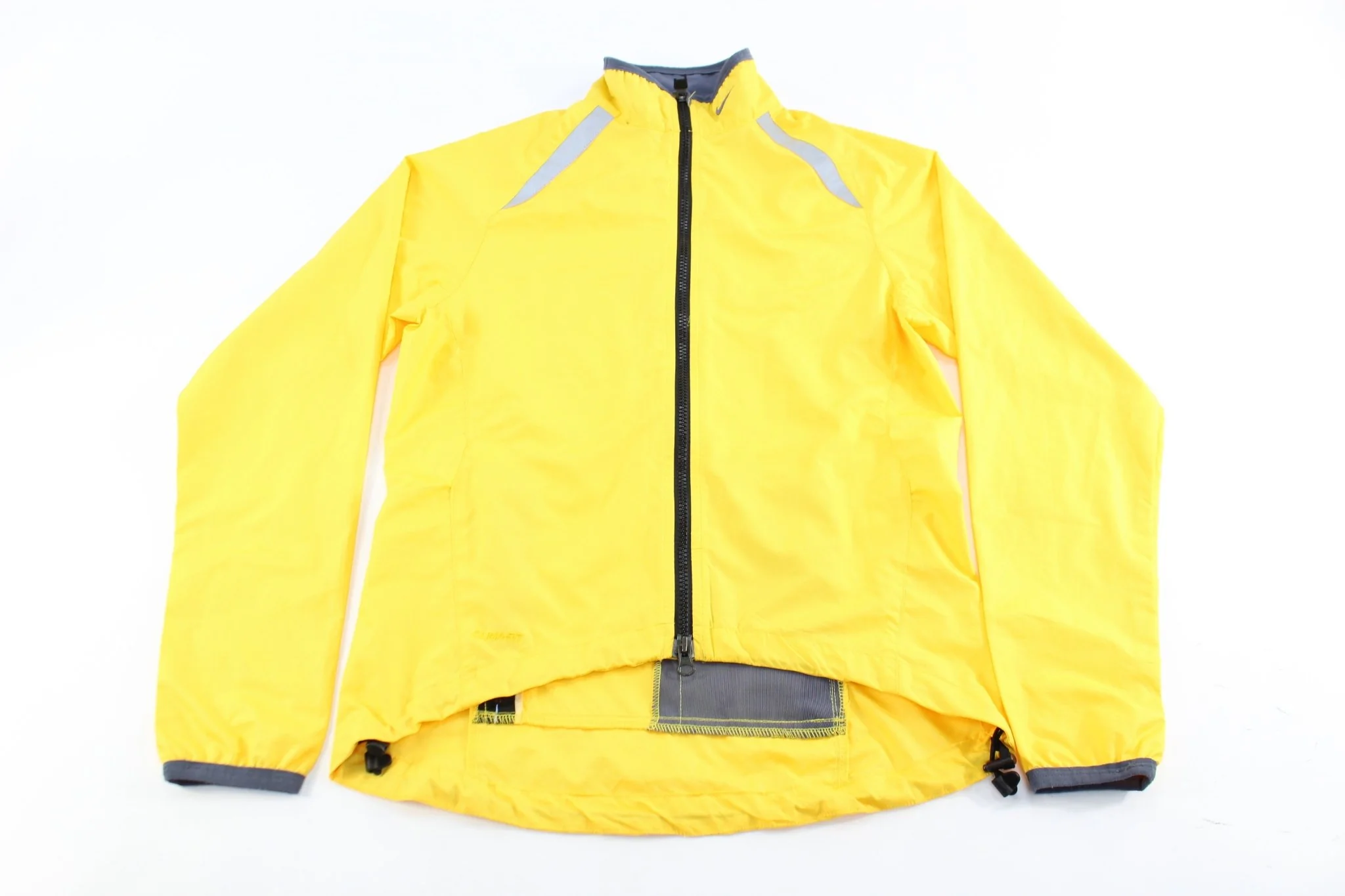 Youth Nike Embroidered Logo Yellow & Silver Zip Up Jacket