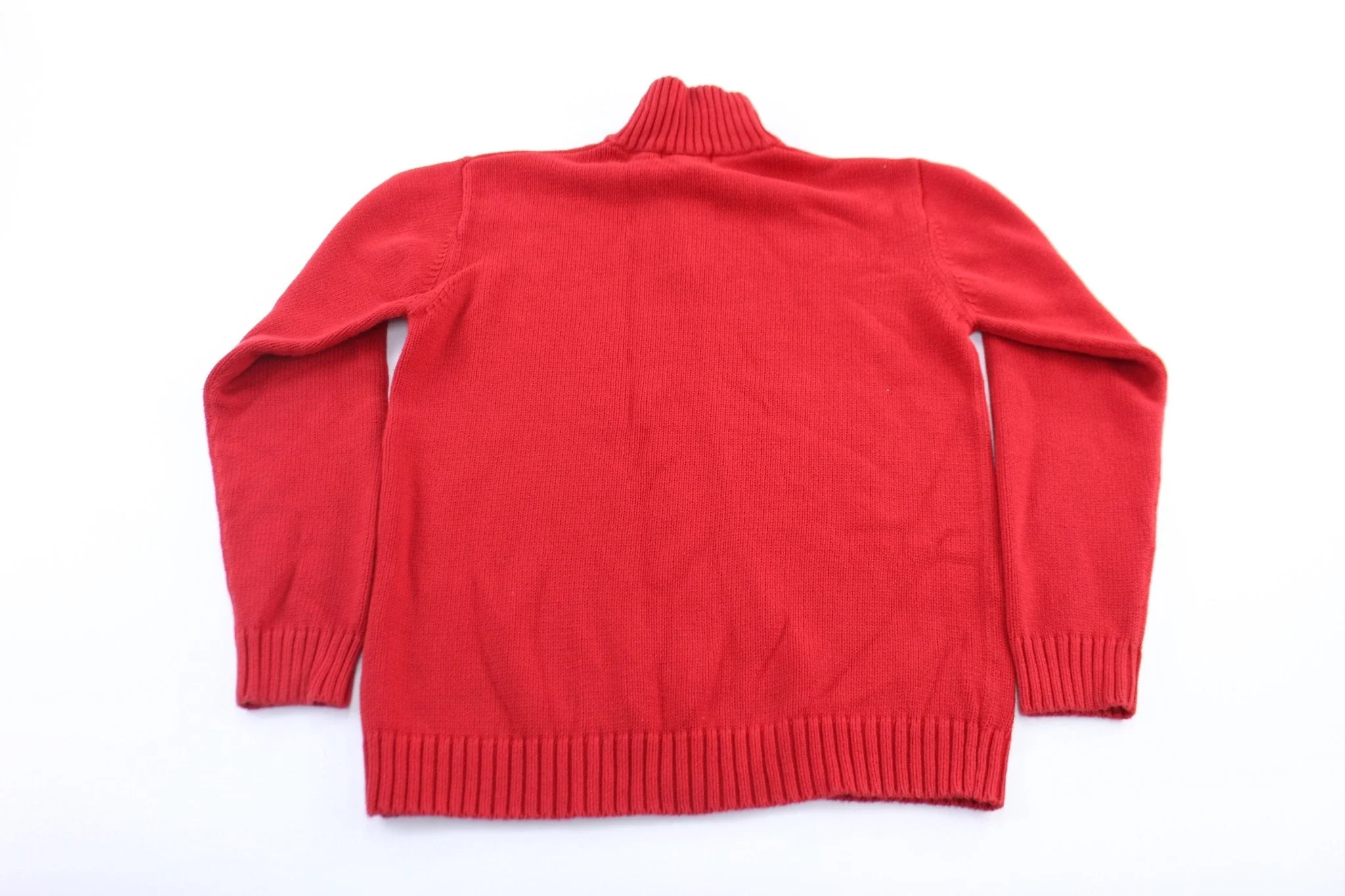 Youth Polo by Ralph Lauren Embroidered Logo Red Sweater - Image 2