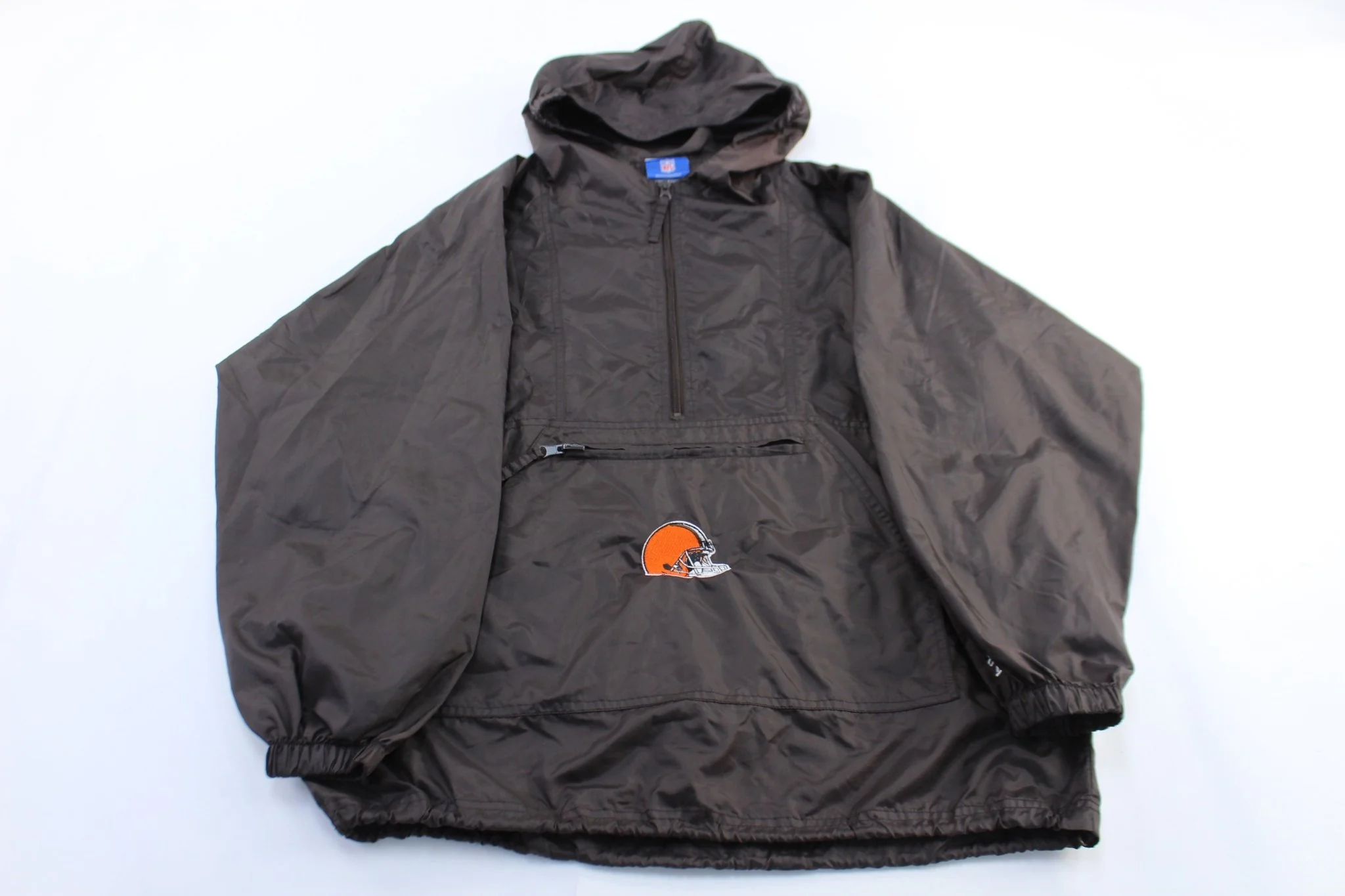 Youth Reebok Embroidered Cleveland Browns Pullover Jacket