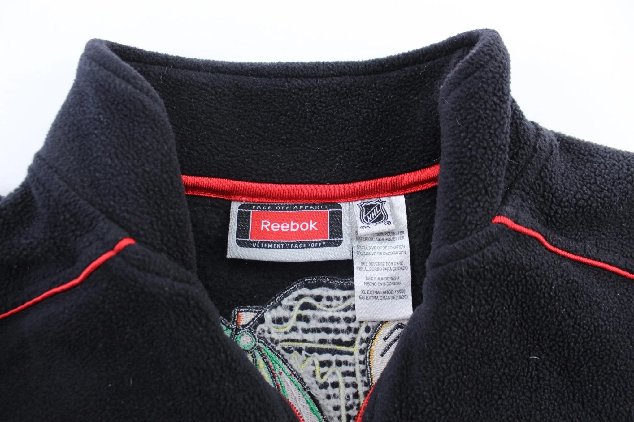 Youth Reebok Logo Chicago Blackhawks Pullover Jacket - Image 3