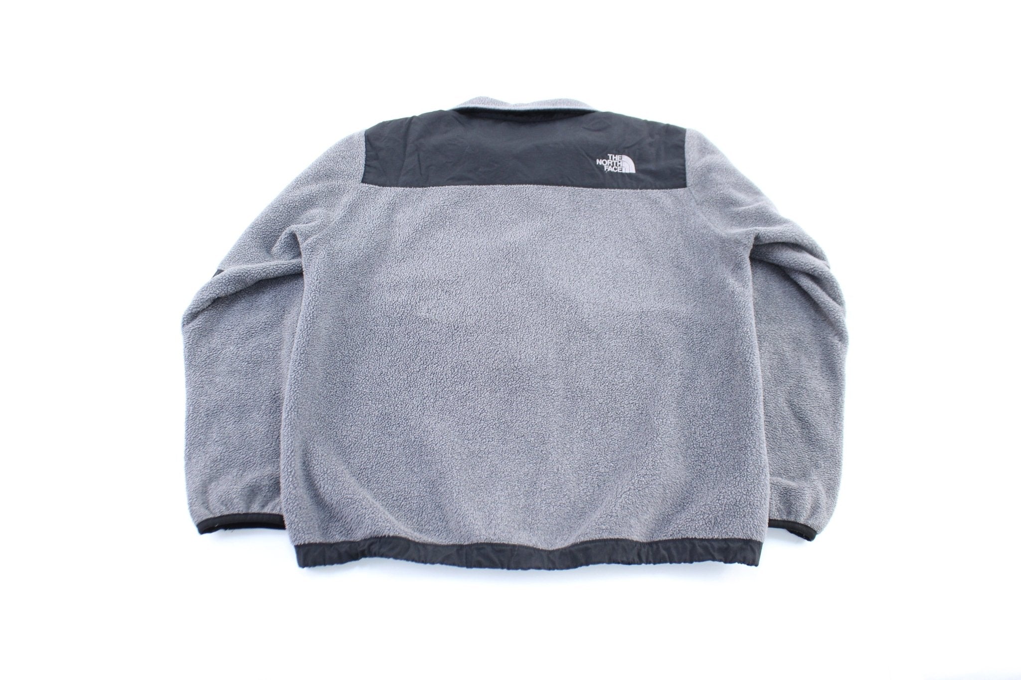 Youth The North Face Embroidered Logo Black & Grey Zip Up Jacket - Image 2