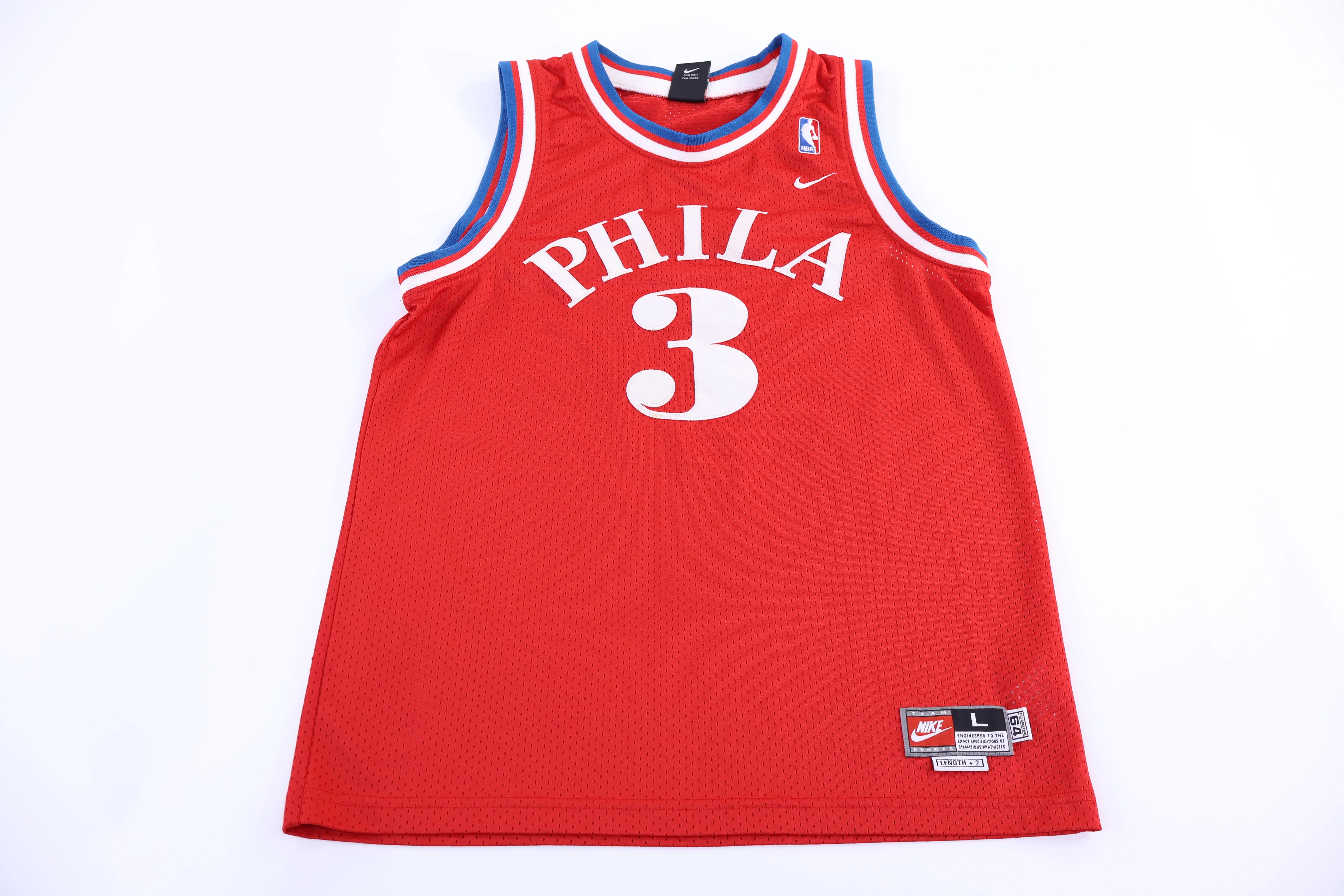 Youth Vintage Nike Allen Iverson Philadelphia 76ers Basketball Jersey
