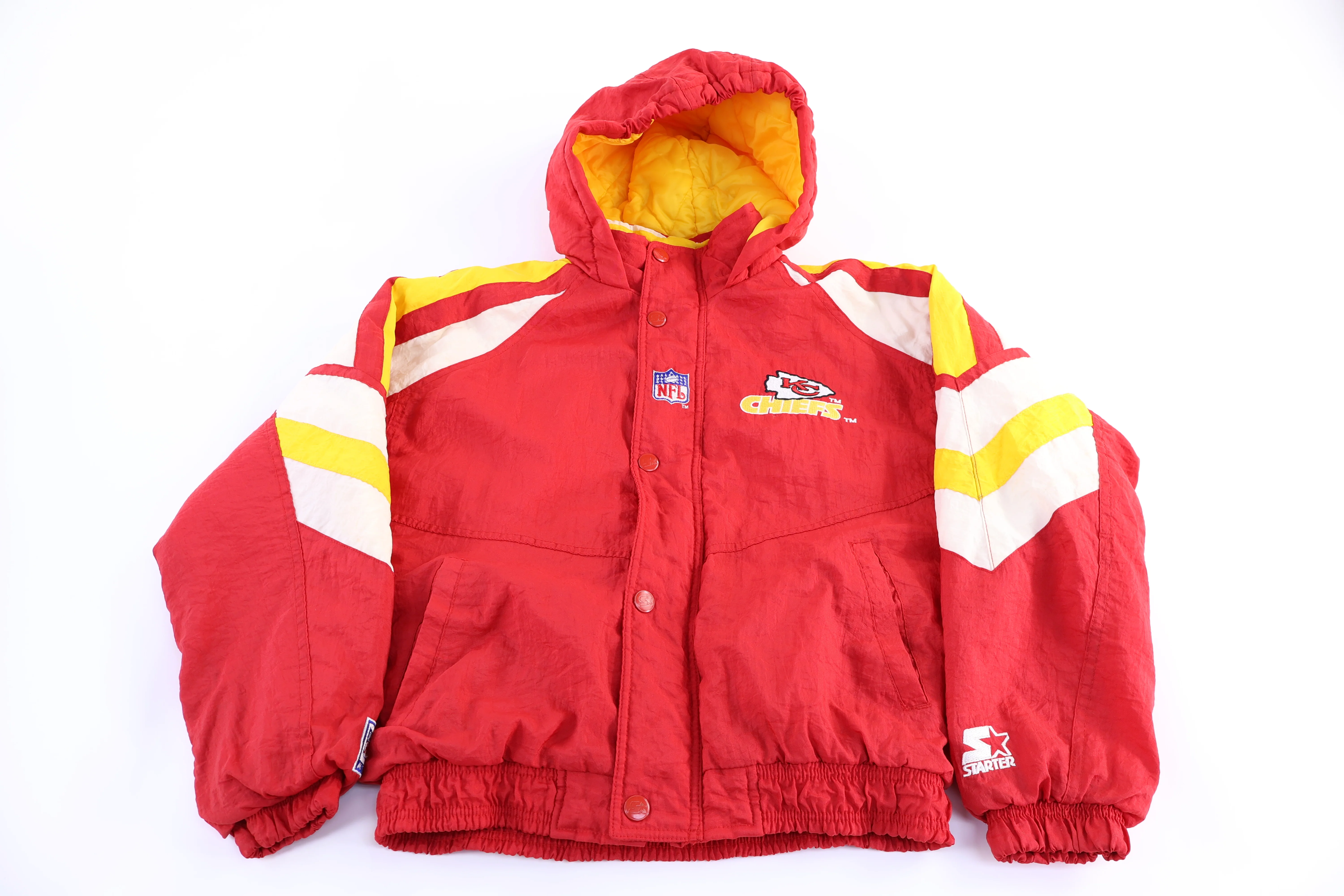 Youth Vintage Starter Kansas City Chiefs Football Puffer Jacket