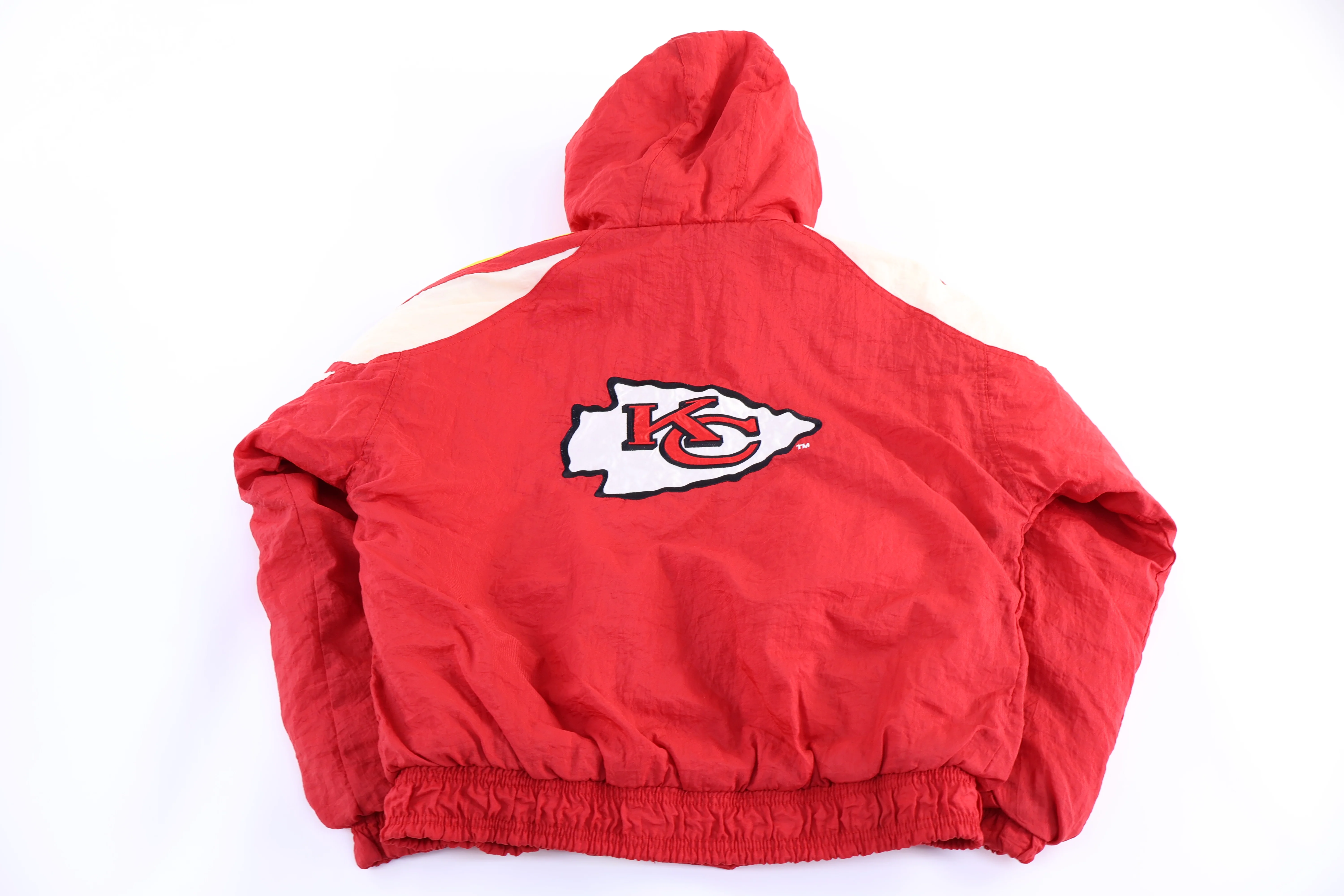 Youth Vintage Starter Kansas City Chiefs Football Puffer Jacket - Image 3